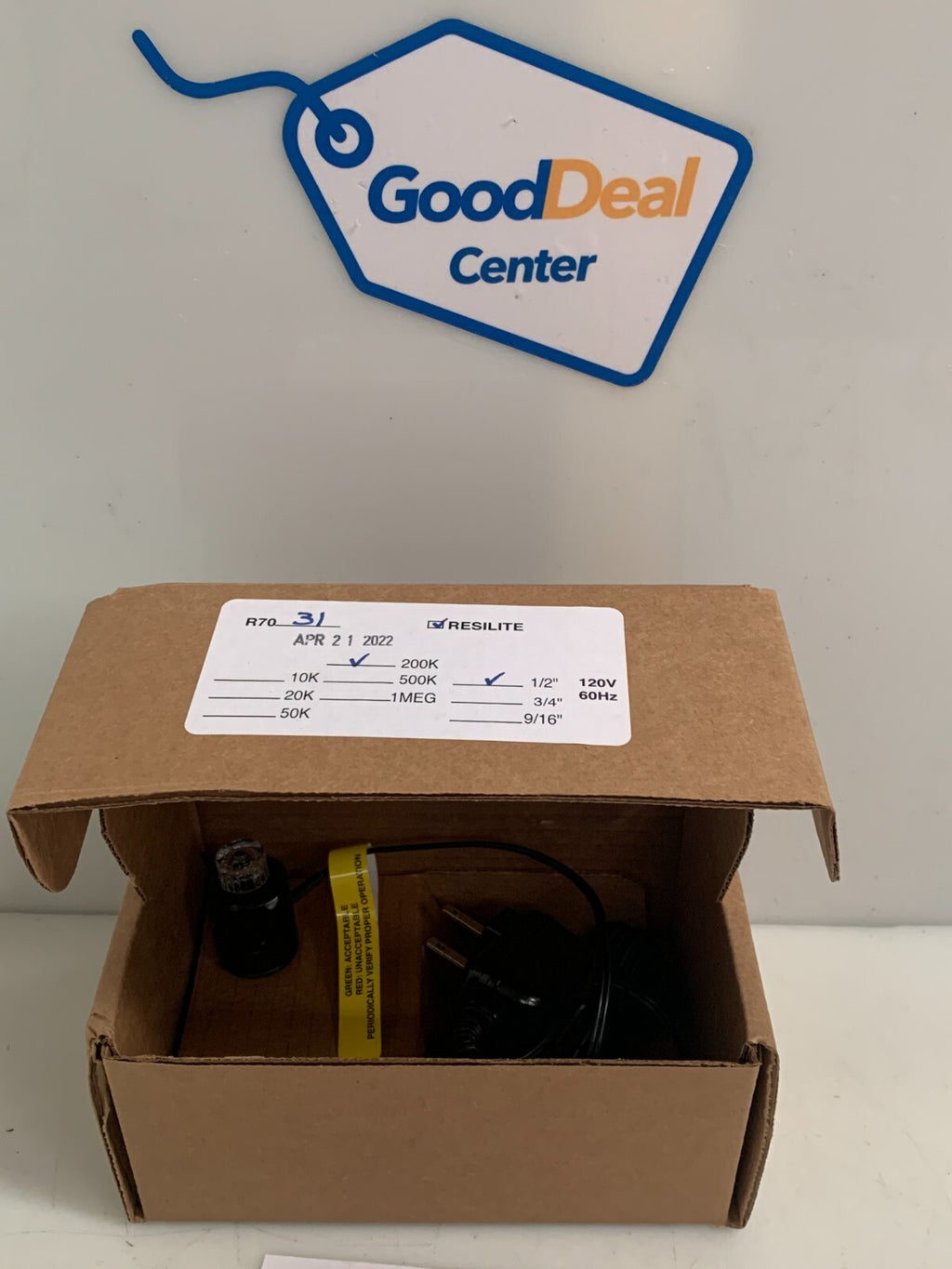 RESILITE R7031-200K WATER SENSITIVITY MONITOR 1/2" 200K New in box