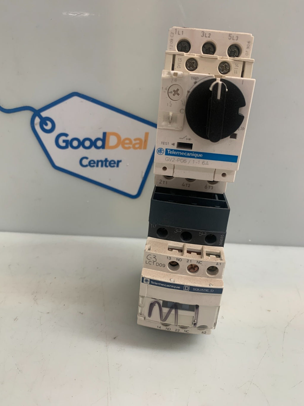 SCHNEIDER ELECTRIC / Telemecanique  SquareD GV2-P06/1-1.6A  w/LC1D09