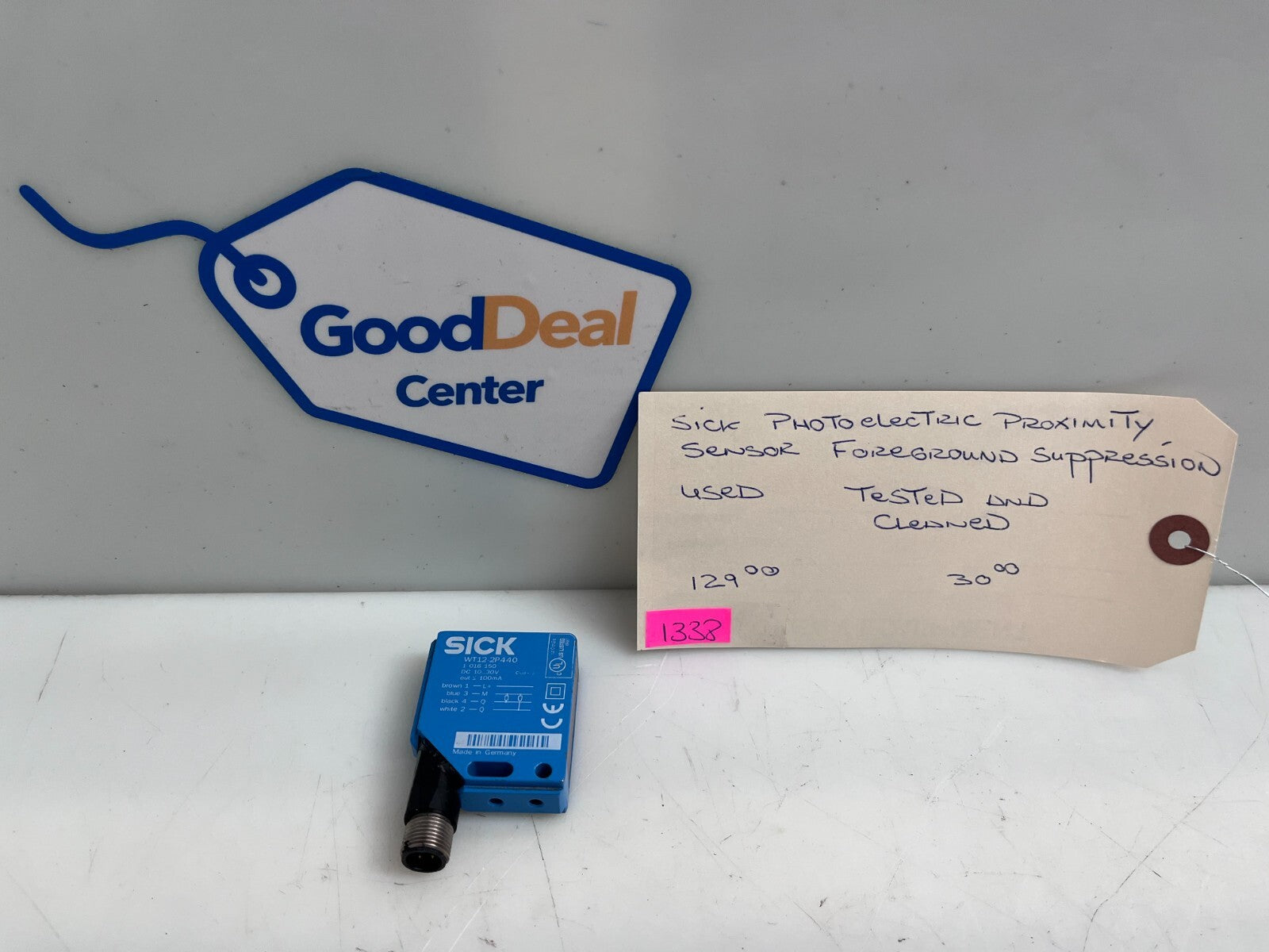 SICK WT12-2P440 Photoelectric Proximity Sensor (Tested & Cleaned)