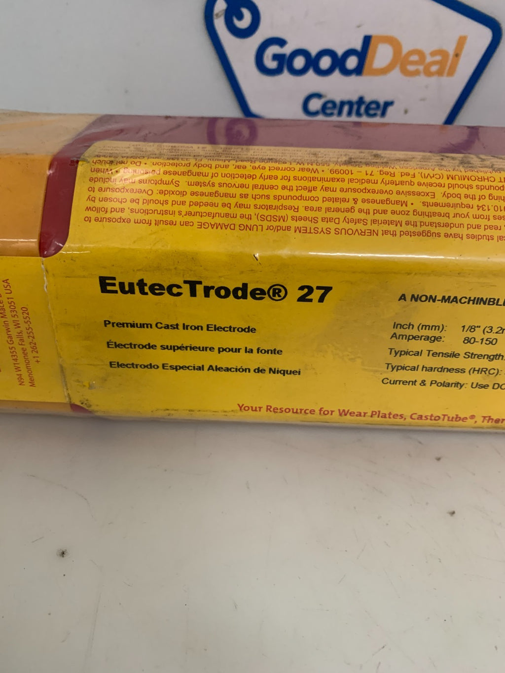 CASTOLIN EUTECTIC EUTEC TRODE 27 PREMIUM CAST IRON ELECTRODE 11.5 LB1