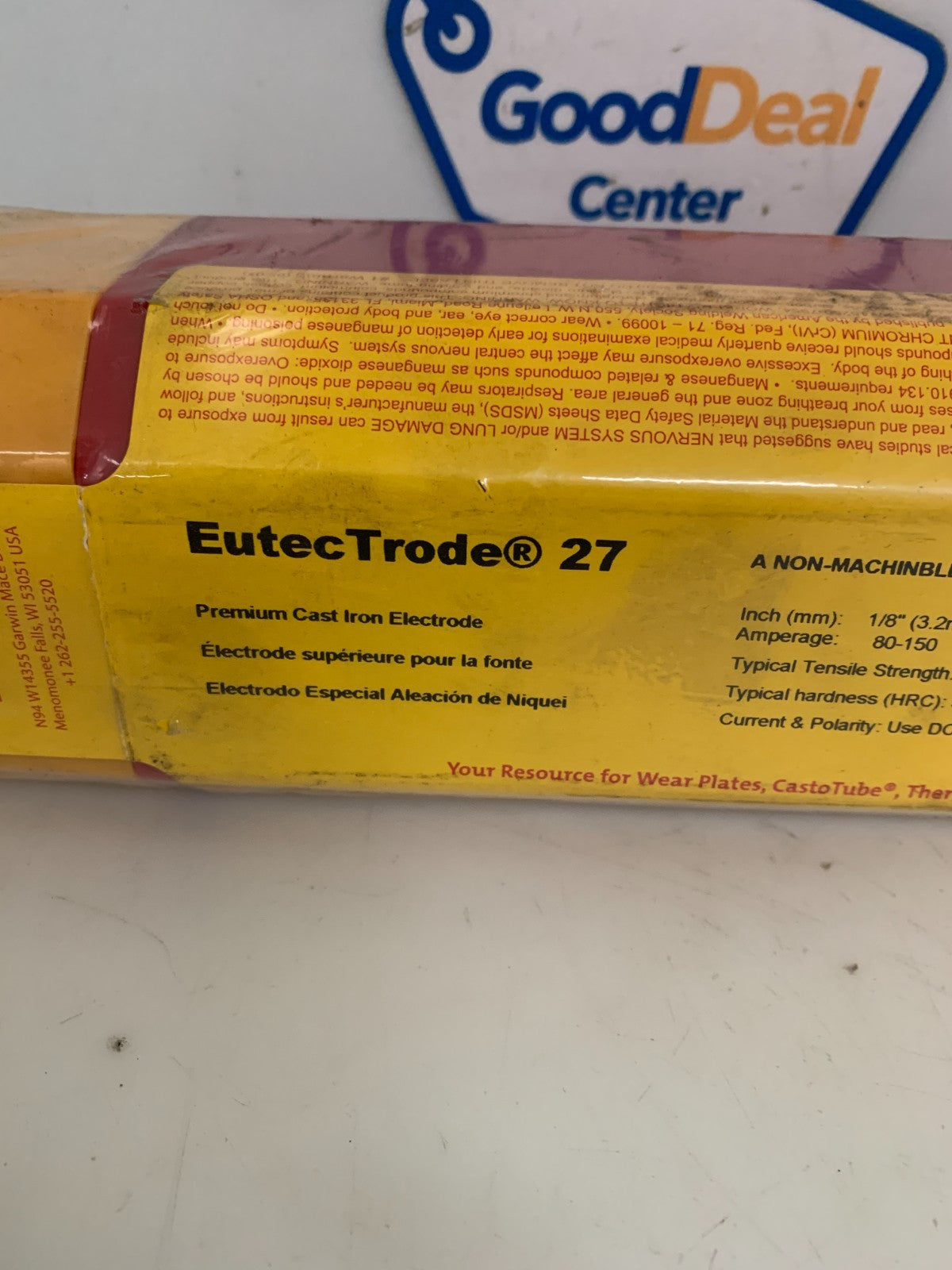 CASTOLIN EUTECTIC EUTEC TRODE 27 PREMIUM CAST IRON ELECTRODE 11.5 LB1
