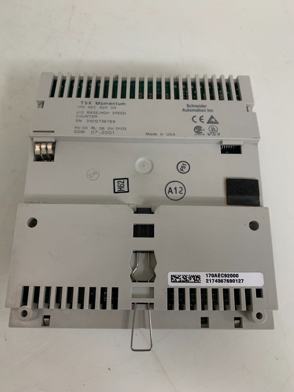 SCHNEIDER AUTOMATION I/O BASE HIGH SPEED COUNTER TSX MOMENTUM