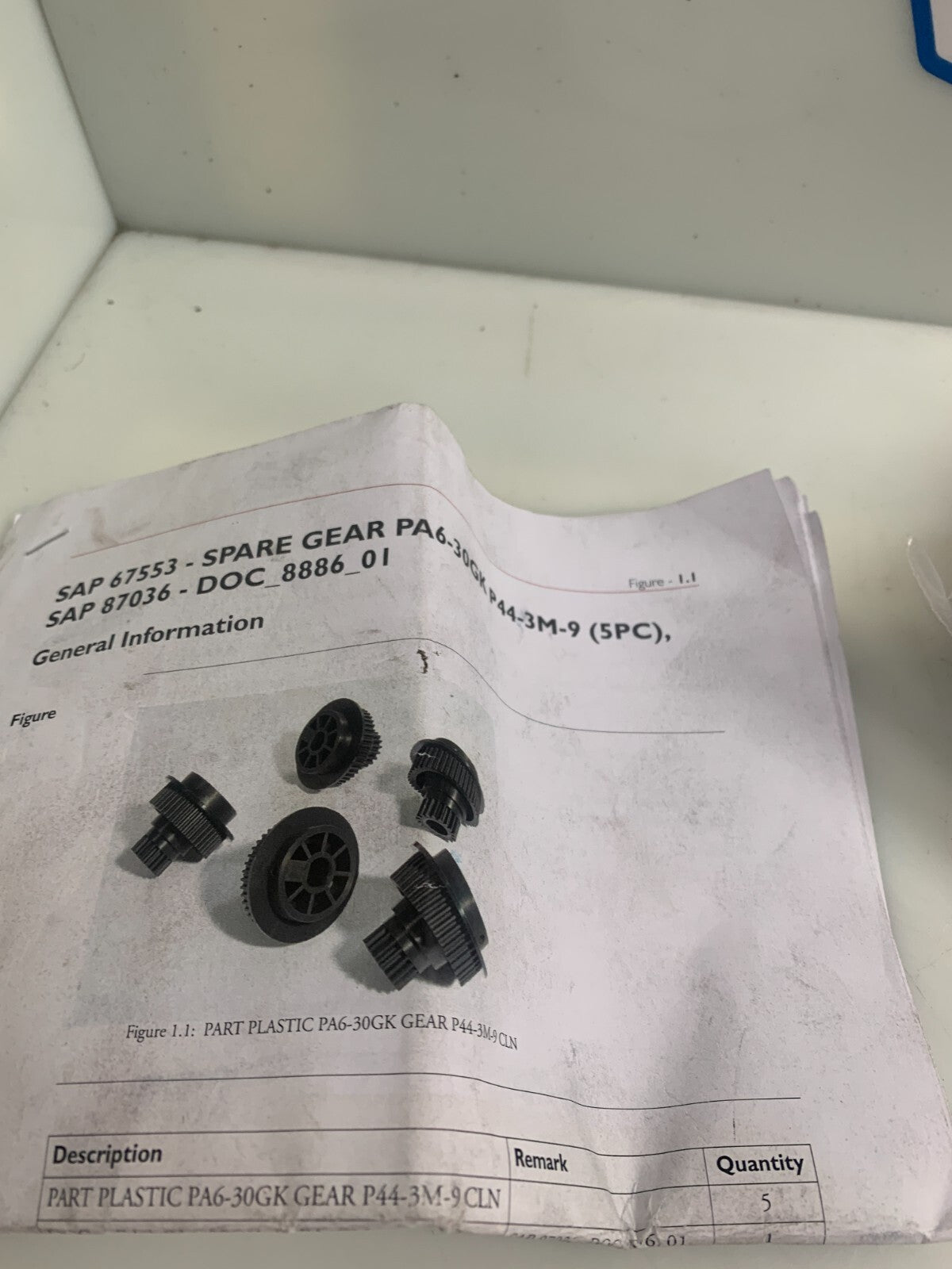 Xeikon 67546 Spare Assy Clean Drive 5 pcs