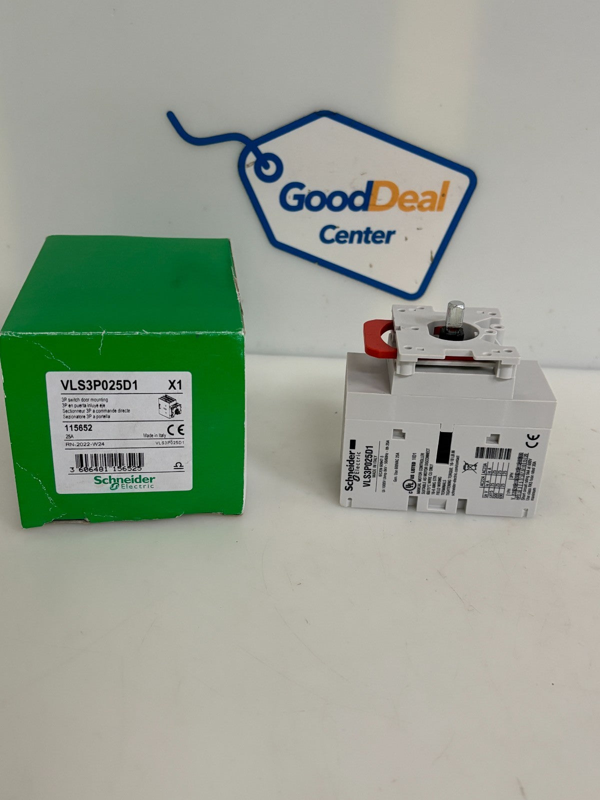 SCHNEIDER 3P SWITCH DOOR MOUNTING VLS3P025D1