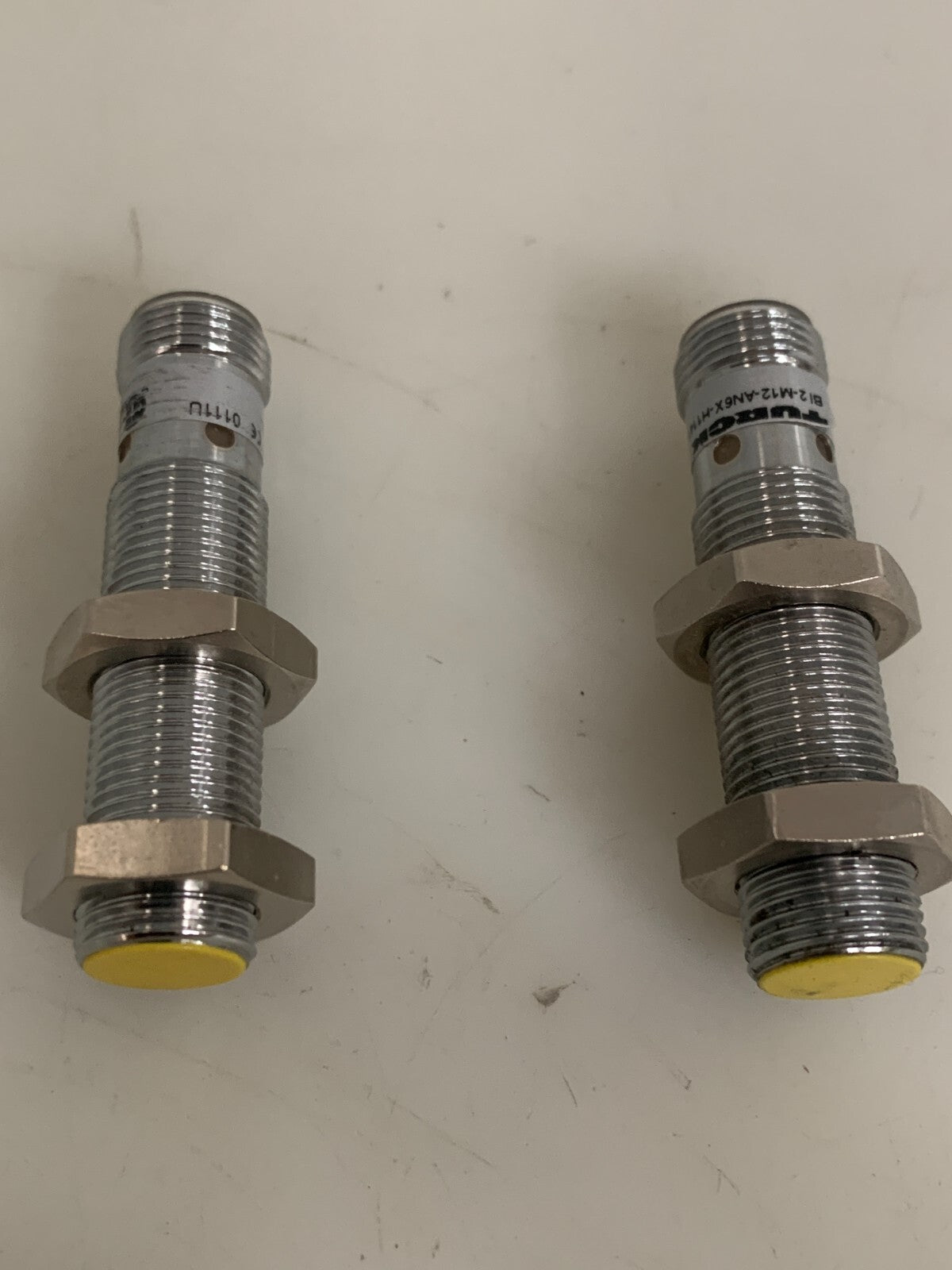 LOT OF 2 TURCK INDUCTIVE SENSOR BI2 M12-AN6X-H114I