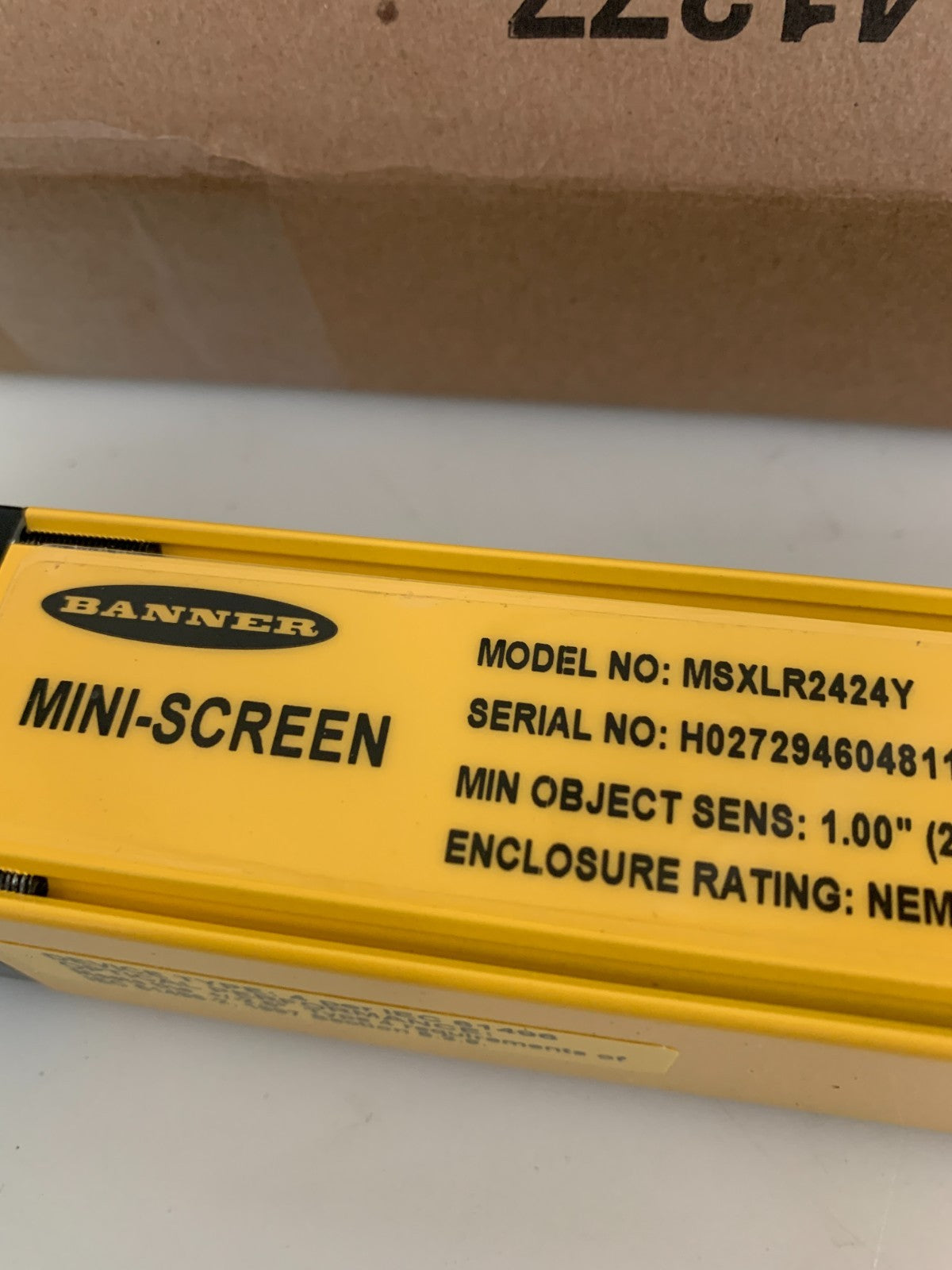 BANNER MINI SCREEN RECEIVER MSXLR2424Y2