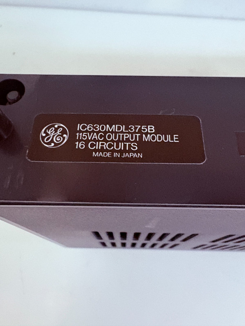 GENERAL ELECTRIC SERIES THREE 115 VAC OUTPUT MODULE 16 IC630MDL375B
