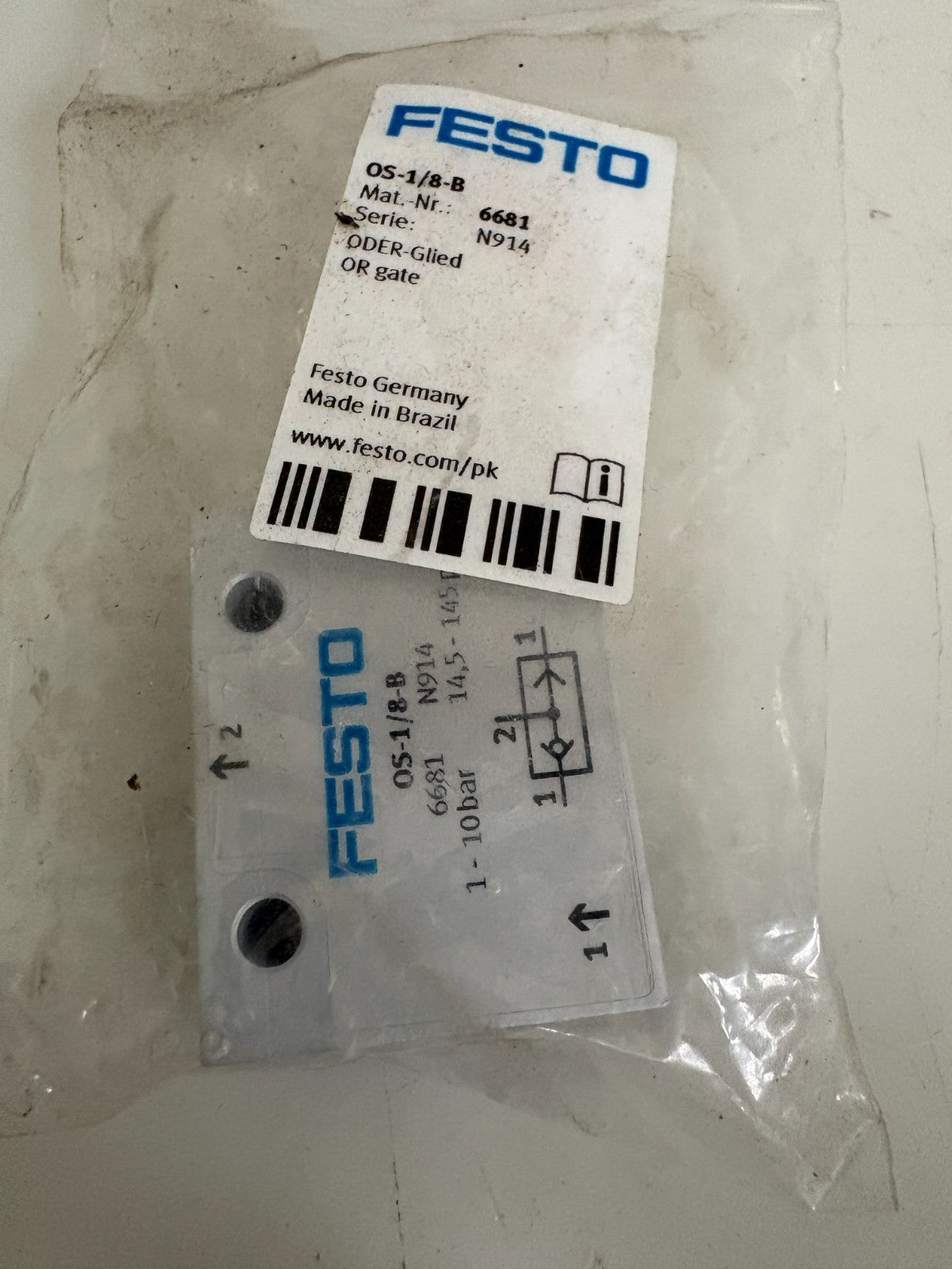 FESTO OR GATE OS-1/8-B #6681