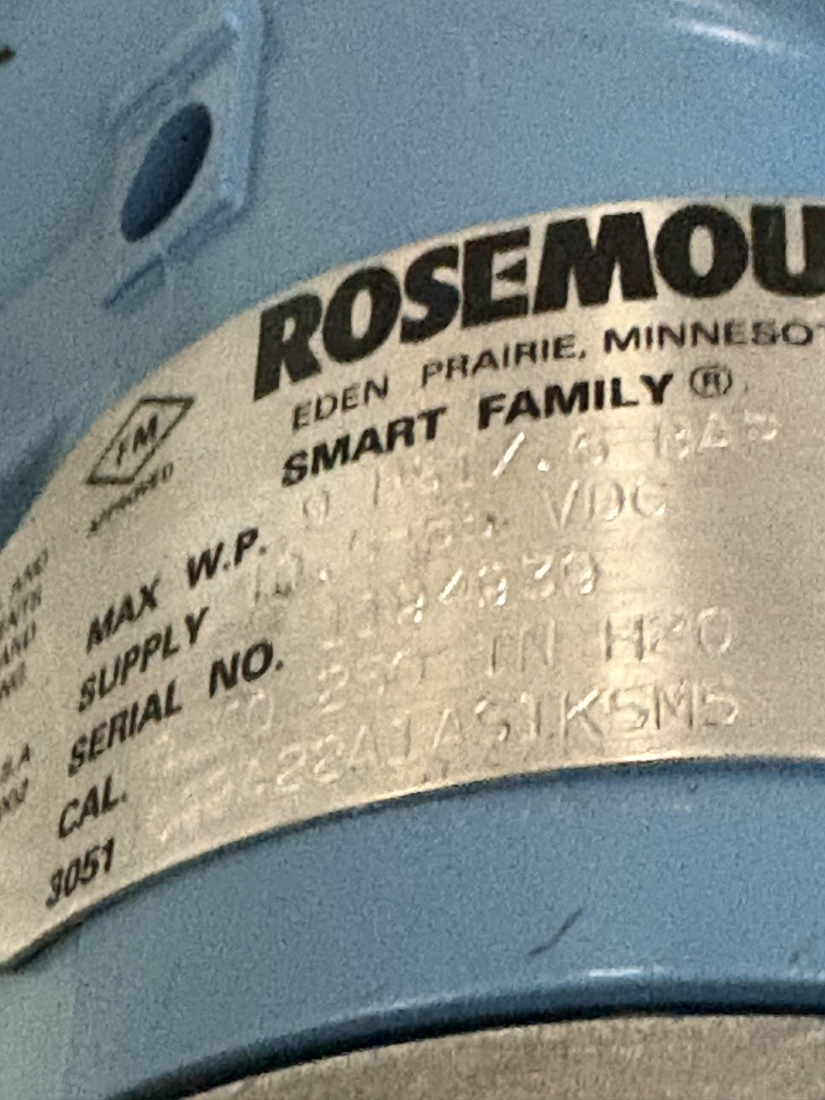 ROSEMOUNT SMART FAMILY PRESSURE TRANSMITTER 3051 CG2A22A1A51K5M5 W/MODULE4