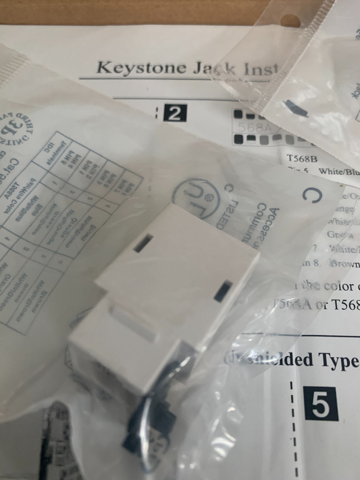 KEYSTONE JACK C5E CAT 5E KJZ-C5-U S