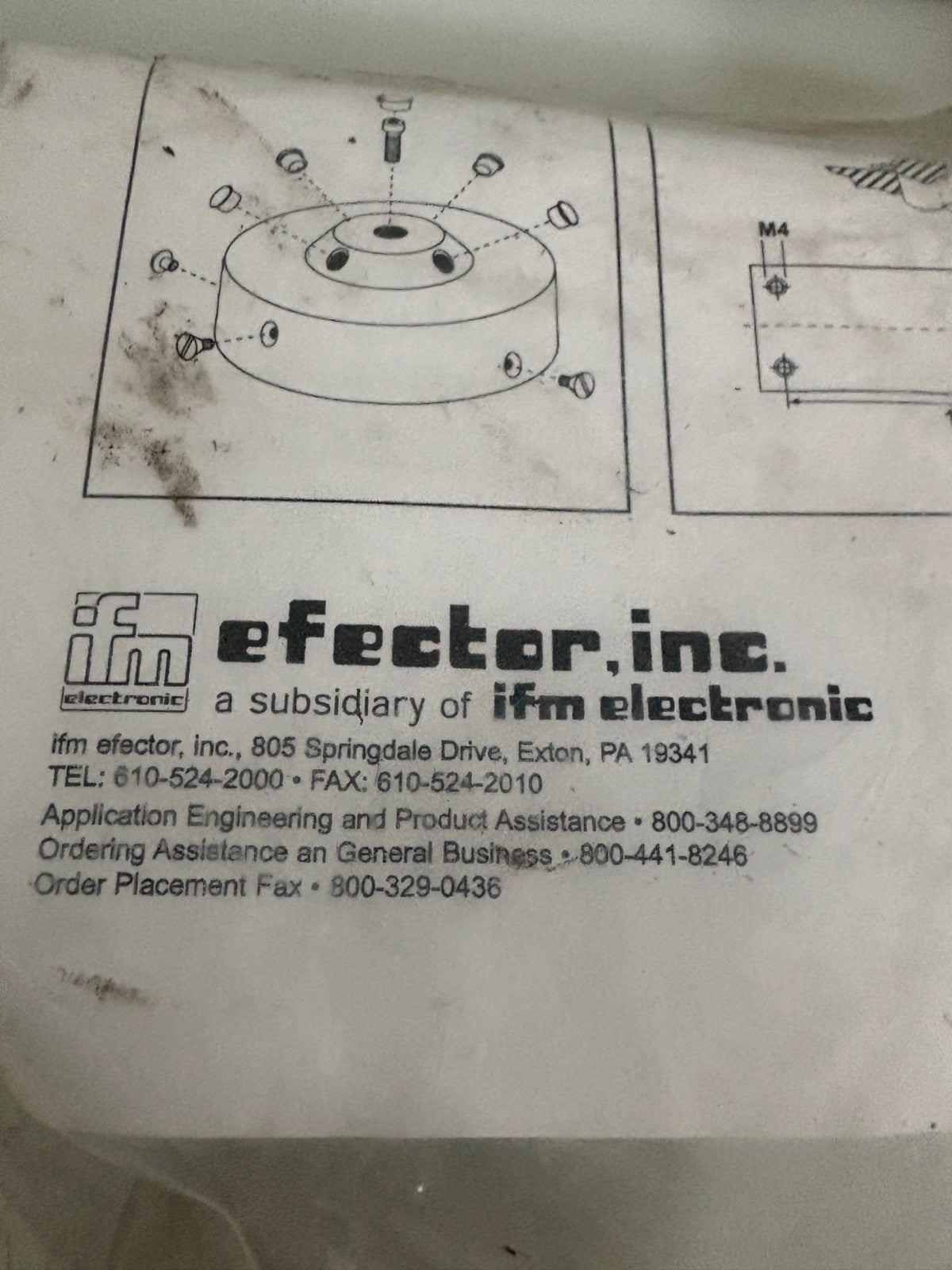 LOT OF 2 IFM EFECTOR LARGE PUCK PACKAGE 4201142