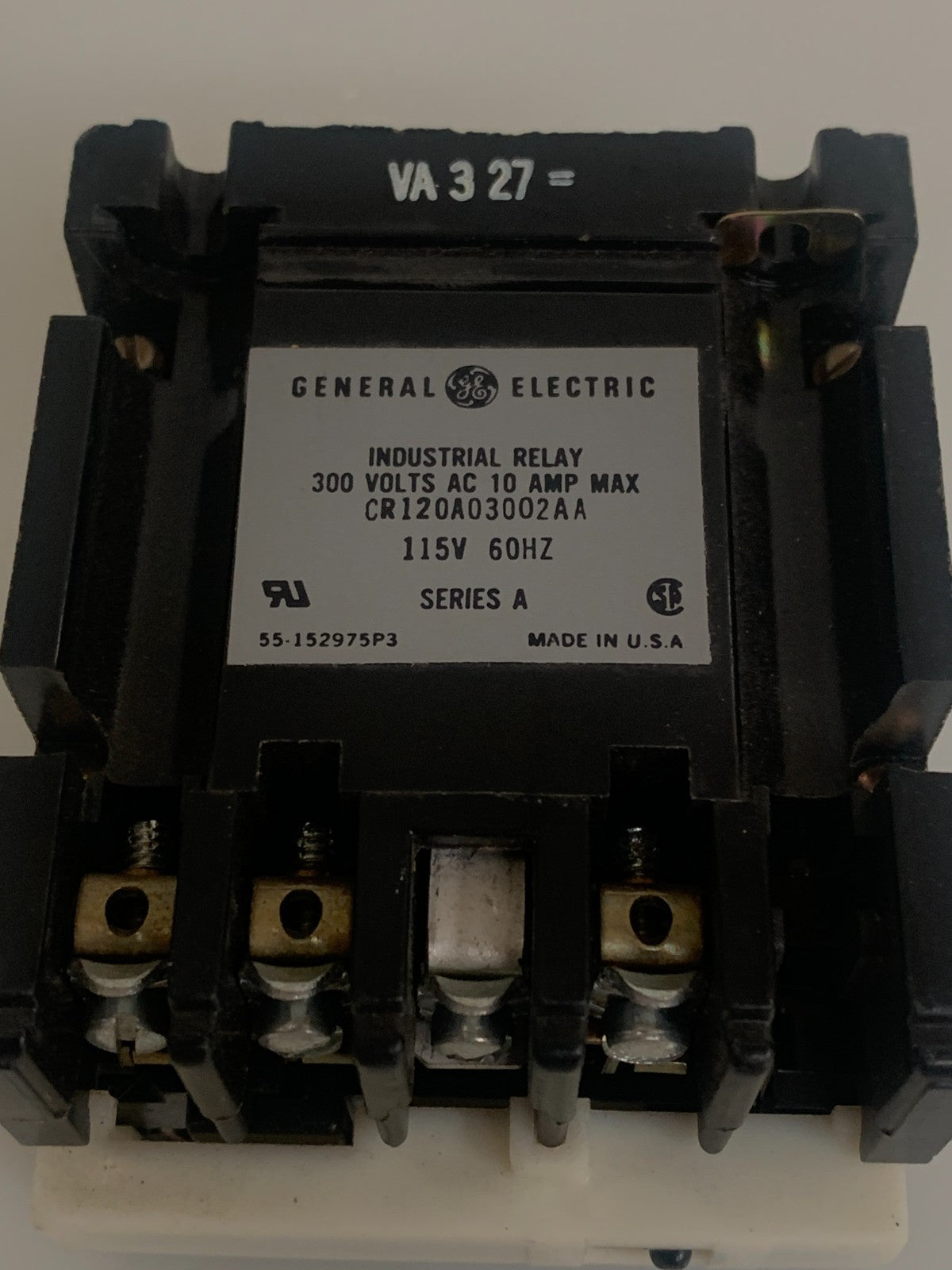 GENERAL ELECTRIC INDUSTRIAL RELAY CR120A03002AA2