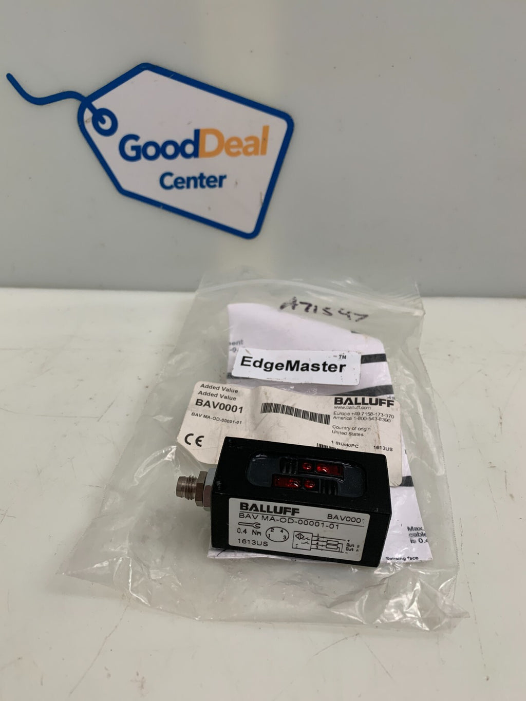 Balluff BAV MA-OD-00001-01 Inductive Sensor BAV0000
