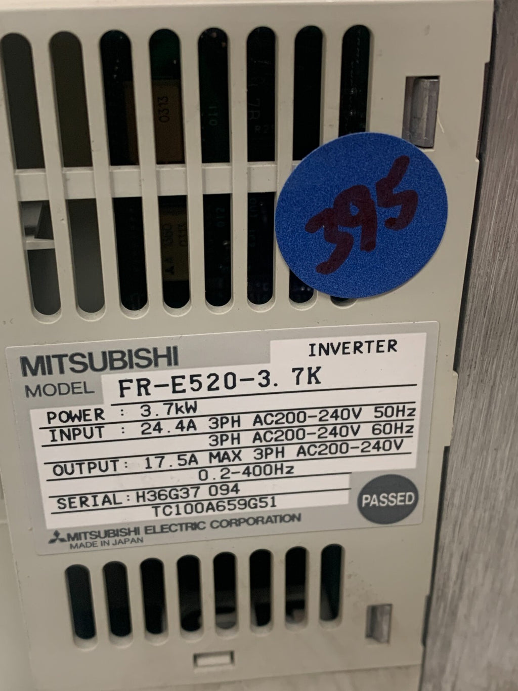 Mitsubishi Frequol E500 Inverter FR-E520-3.7K