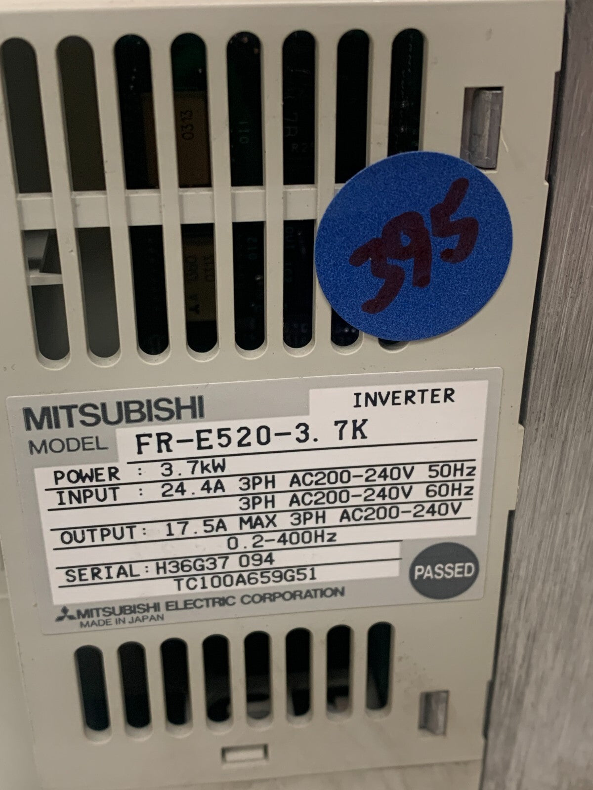 Mitsubishi Frequol E500 Inverter FR-E520-3.7K