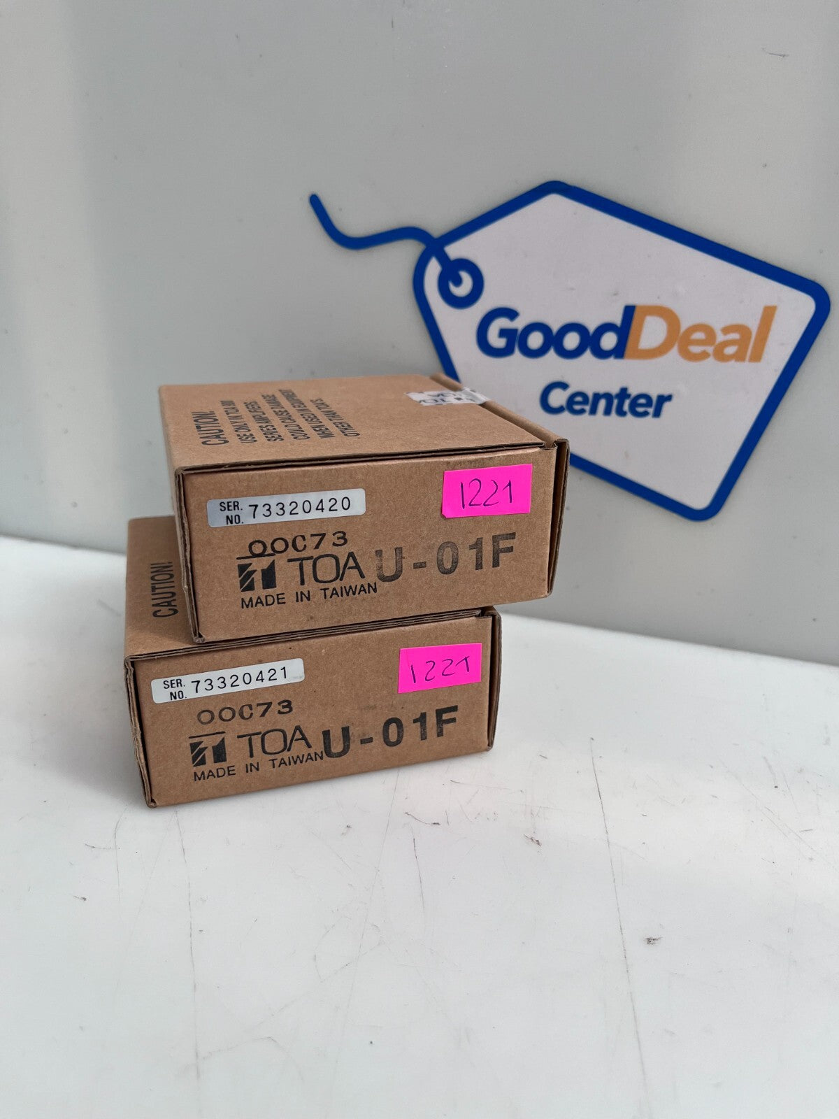 TOA U-01F Line Input Module 73320421 (Lot of 2)