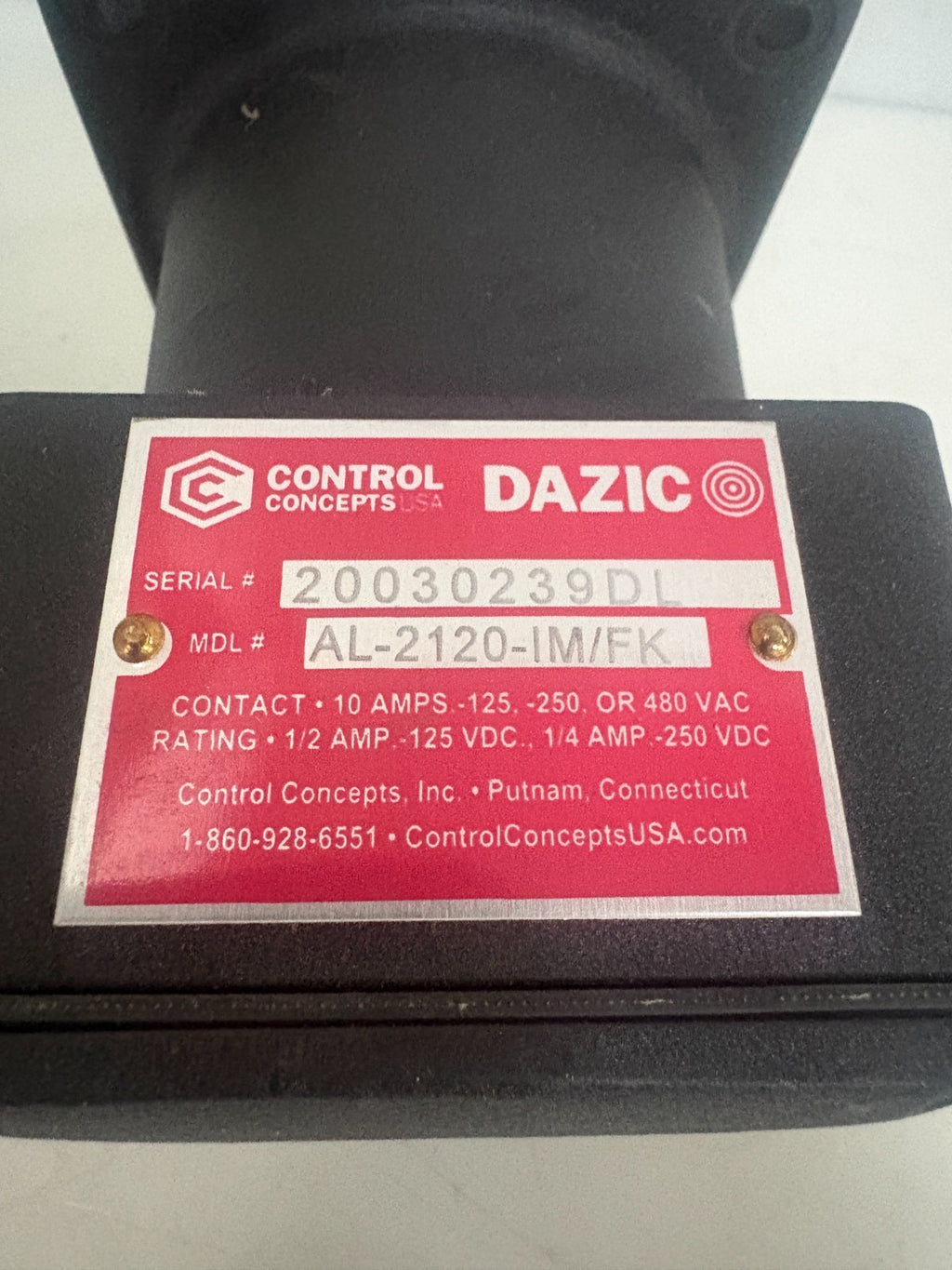 CONTROL CONCEPTS DAZIC SPEED SWITCH AL-2120-IM/FK 3