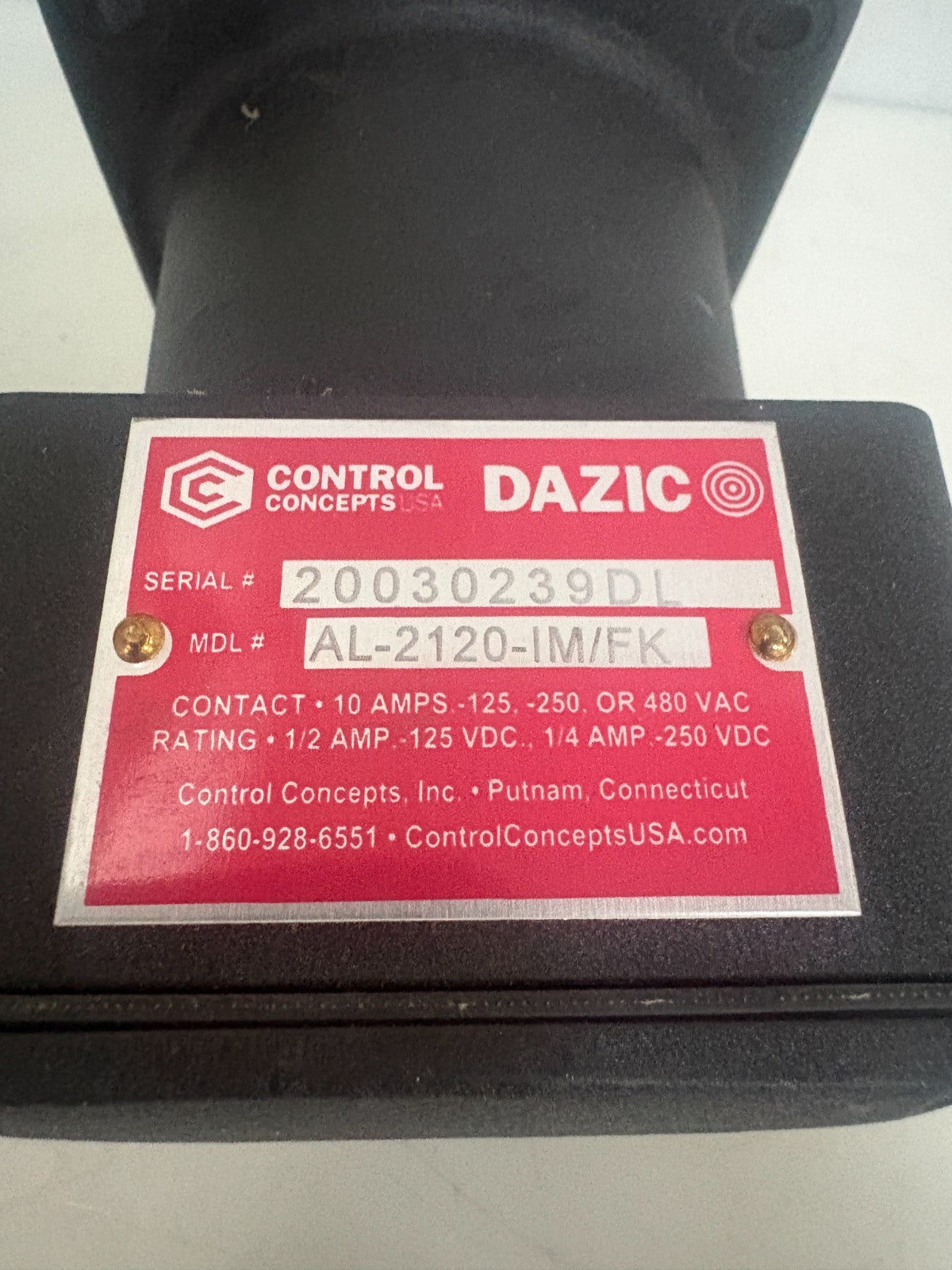 CONTROL CONCEPTS DAZIC SPEED SWITCH AL-2120-IM/FK 3