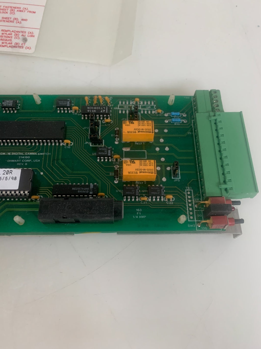 OHMART GM-16 DIGITAL GAMMA SWITCH 214190