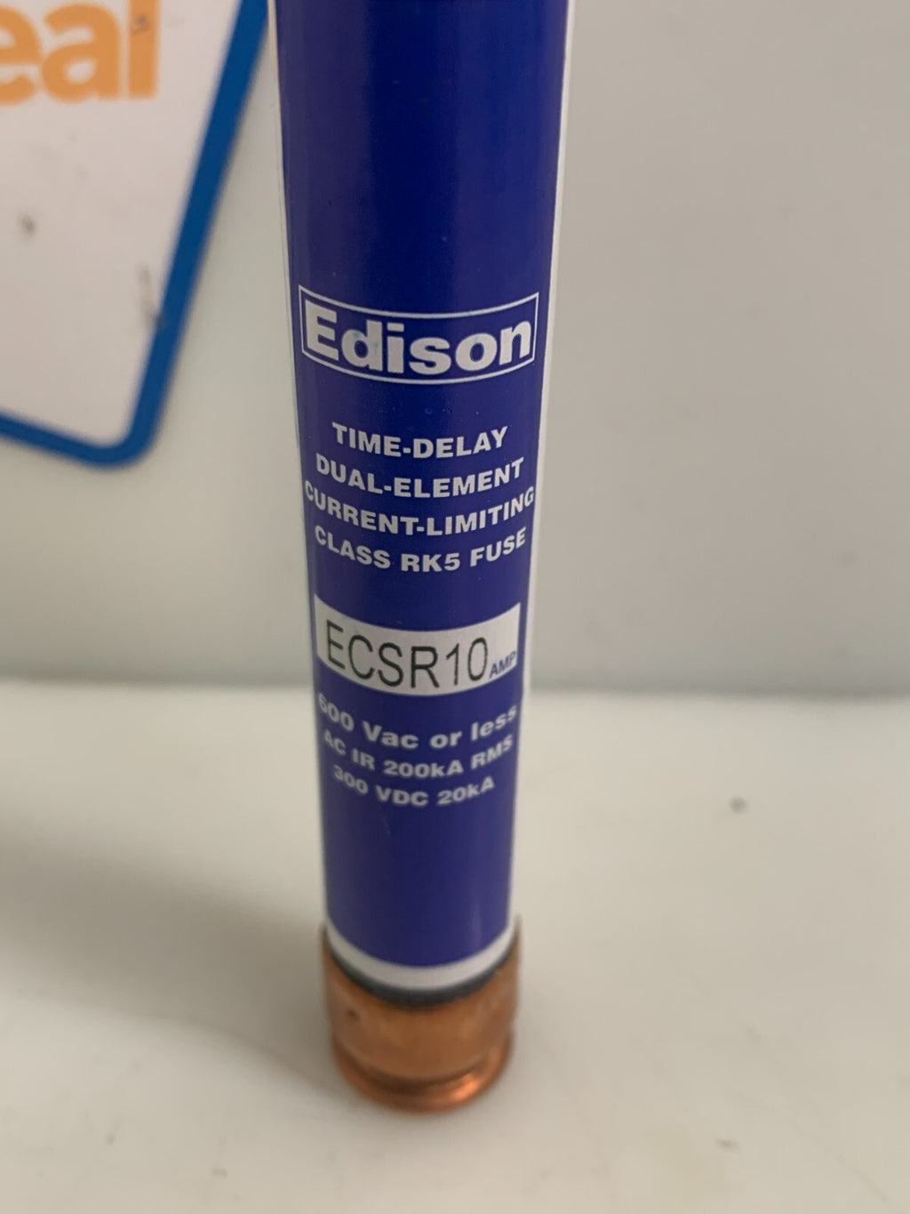 Lot of 7 Edison ECSR10 10 Amp Time Delay Fuses