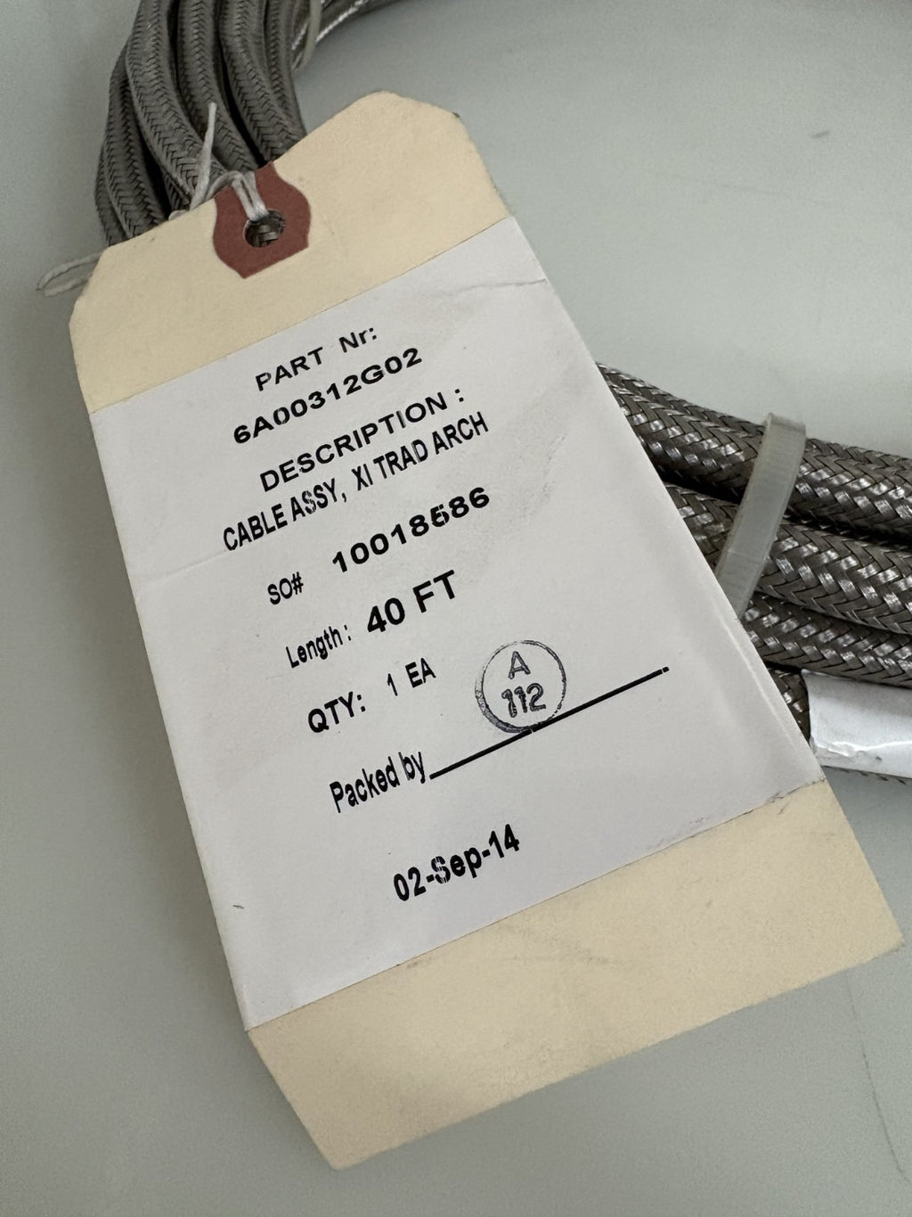 ROSEMOUNT XI TRAD ARCH CABLE ASSY 40' #6A00312G02