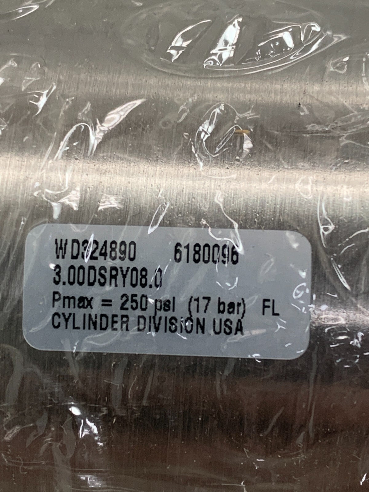 Schrader Bellows Air Cylinder WD3524890 6180096 3.00DSRY08.0
