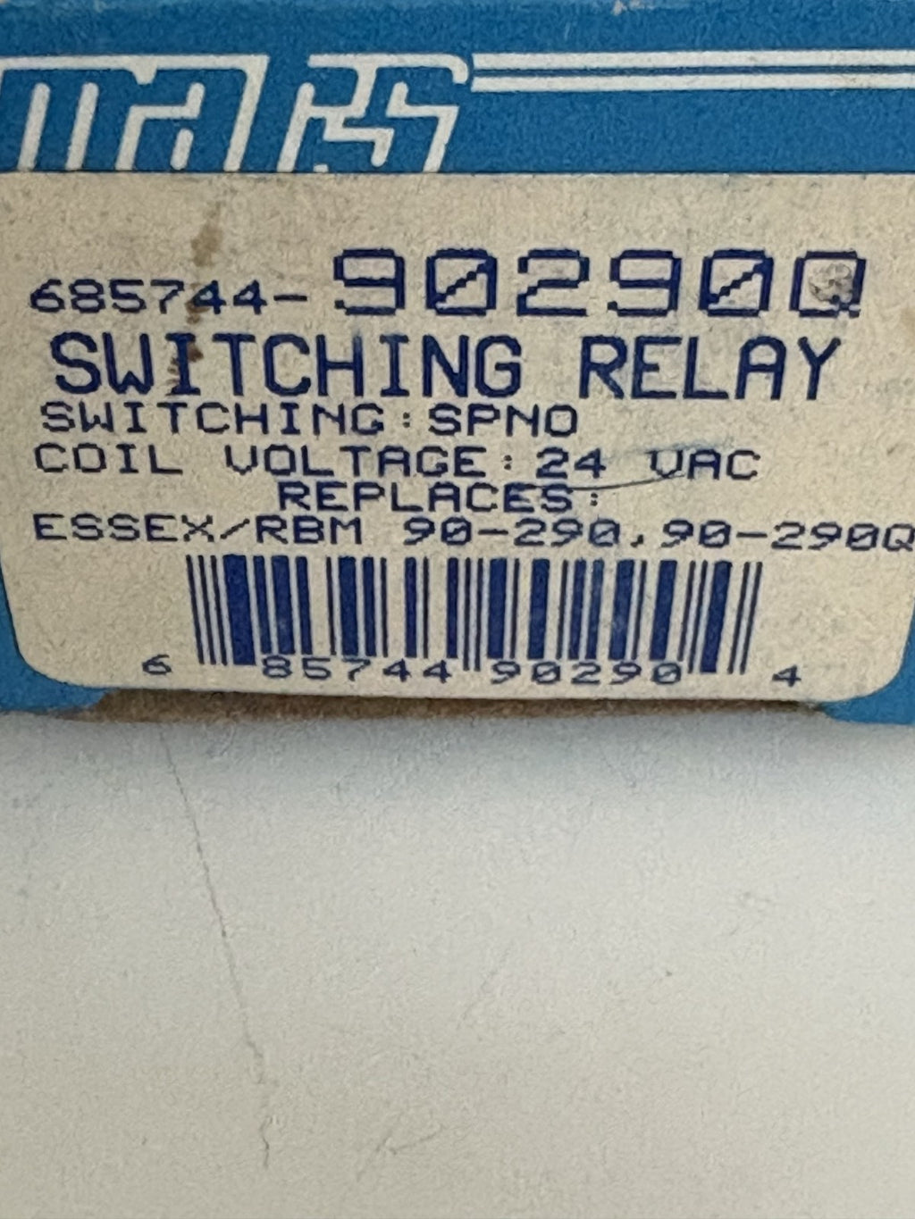 LOT OF 2 MARS SWITCHING RELAY 685744-90290 Q