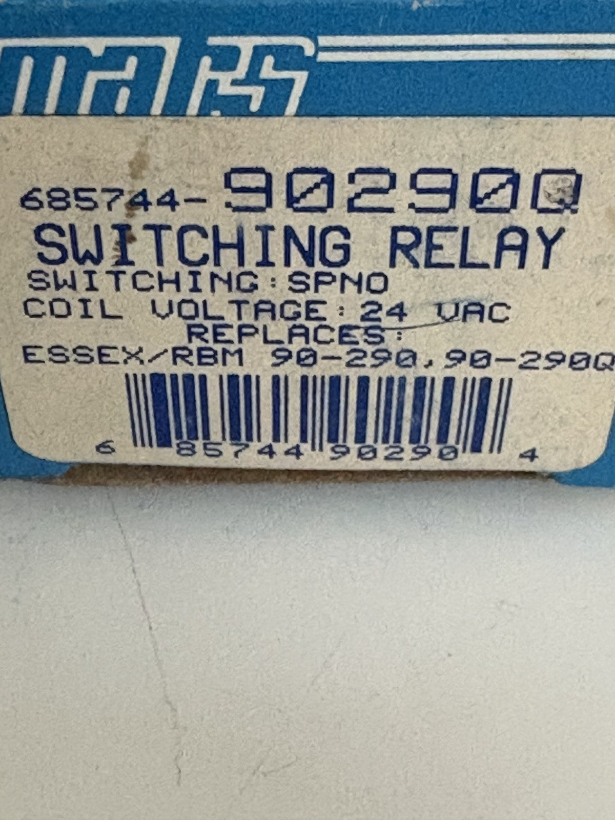 LOT OF 2 MARS SWITCHING RELAY 685744-90290 Q