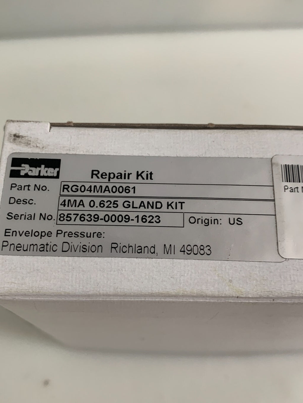 PARKER REPAIR KIT RG04MA0061