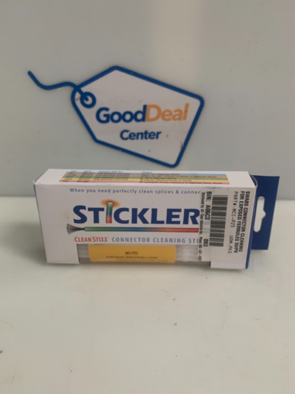 STICKLER CLEAN STIXX CONNECTOR CLEANING STICKS MCC-P25 ALL EXPOSED CYLINDERICAL
