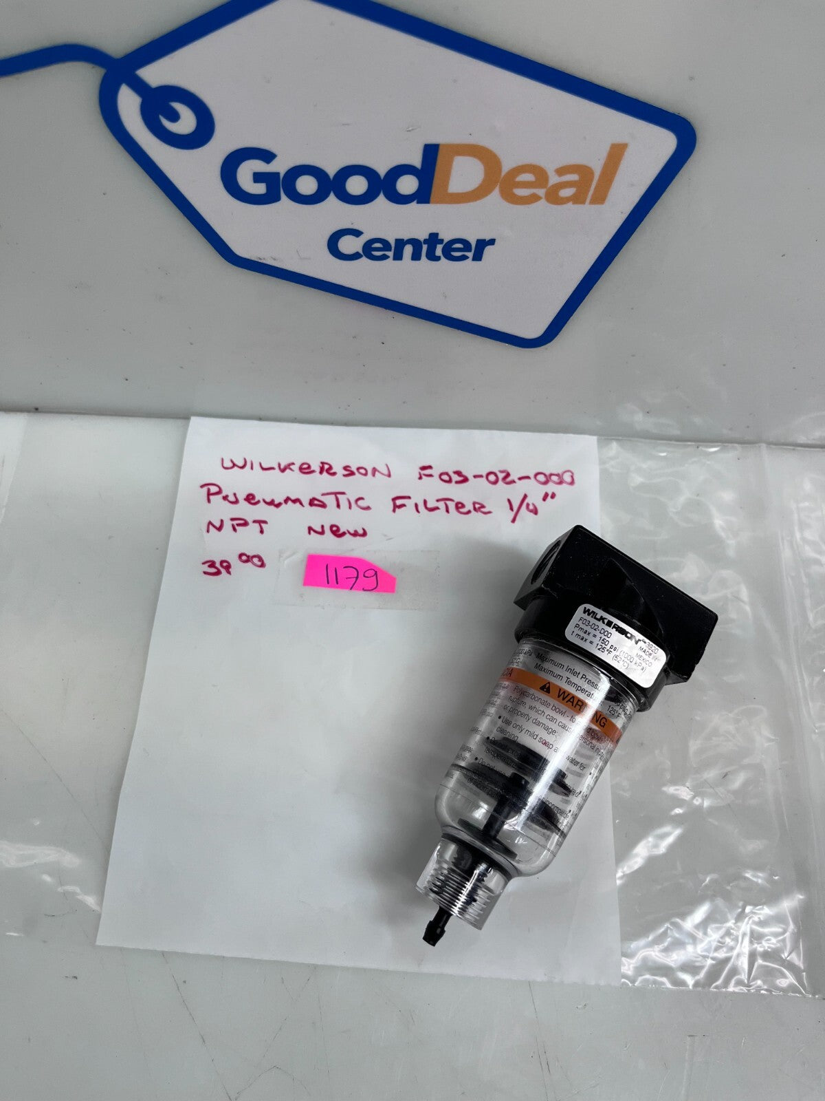 WILKERSON F03-02-000 Pneumatic Filter  1/4"