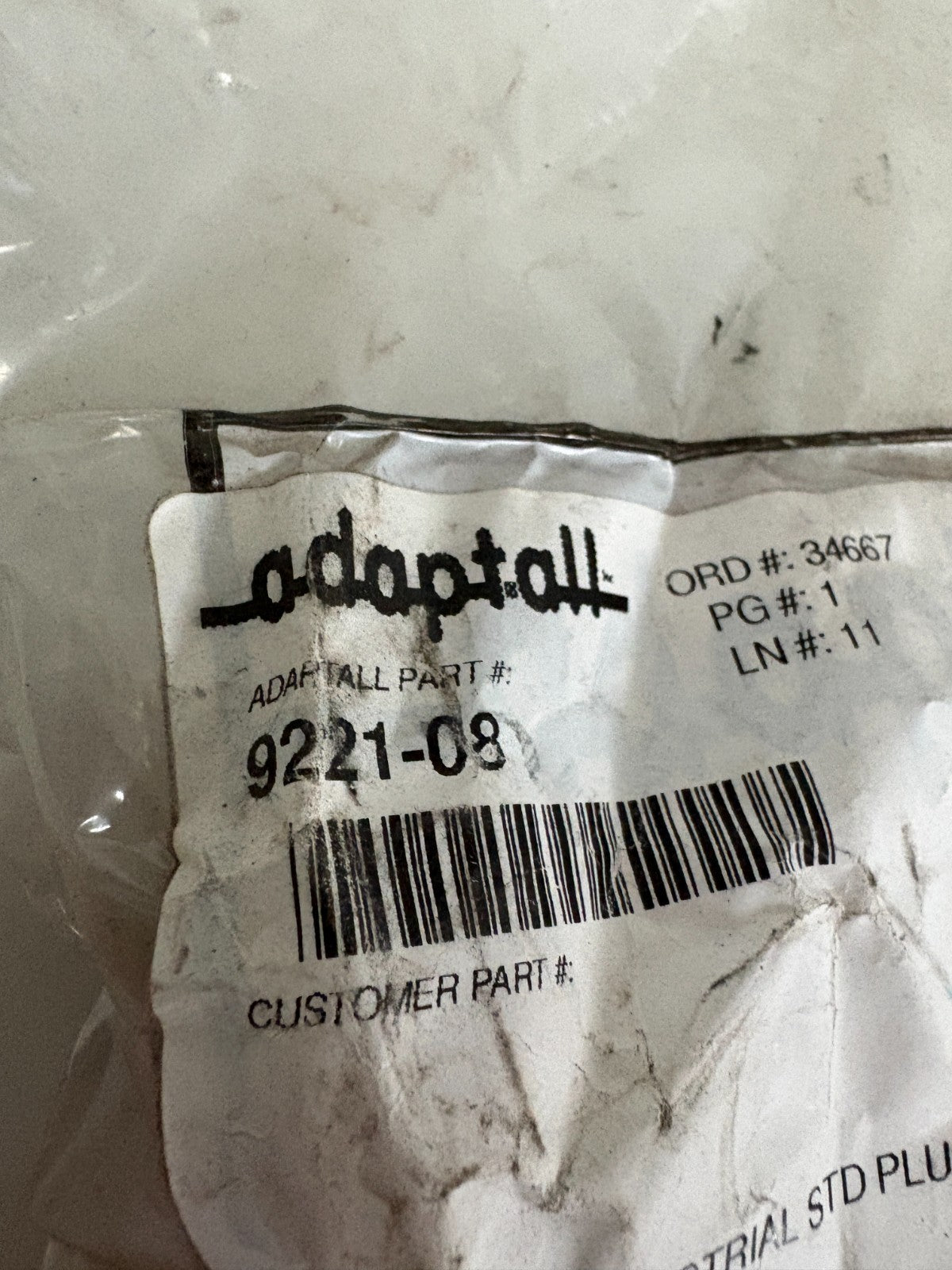 ADAPTALL 9221-08 JAPANESE 1/2" STD PLUG BAG OF 63