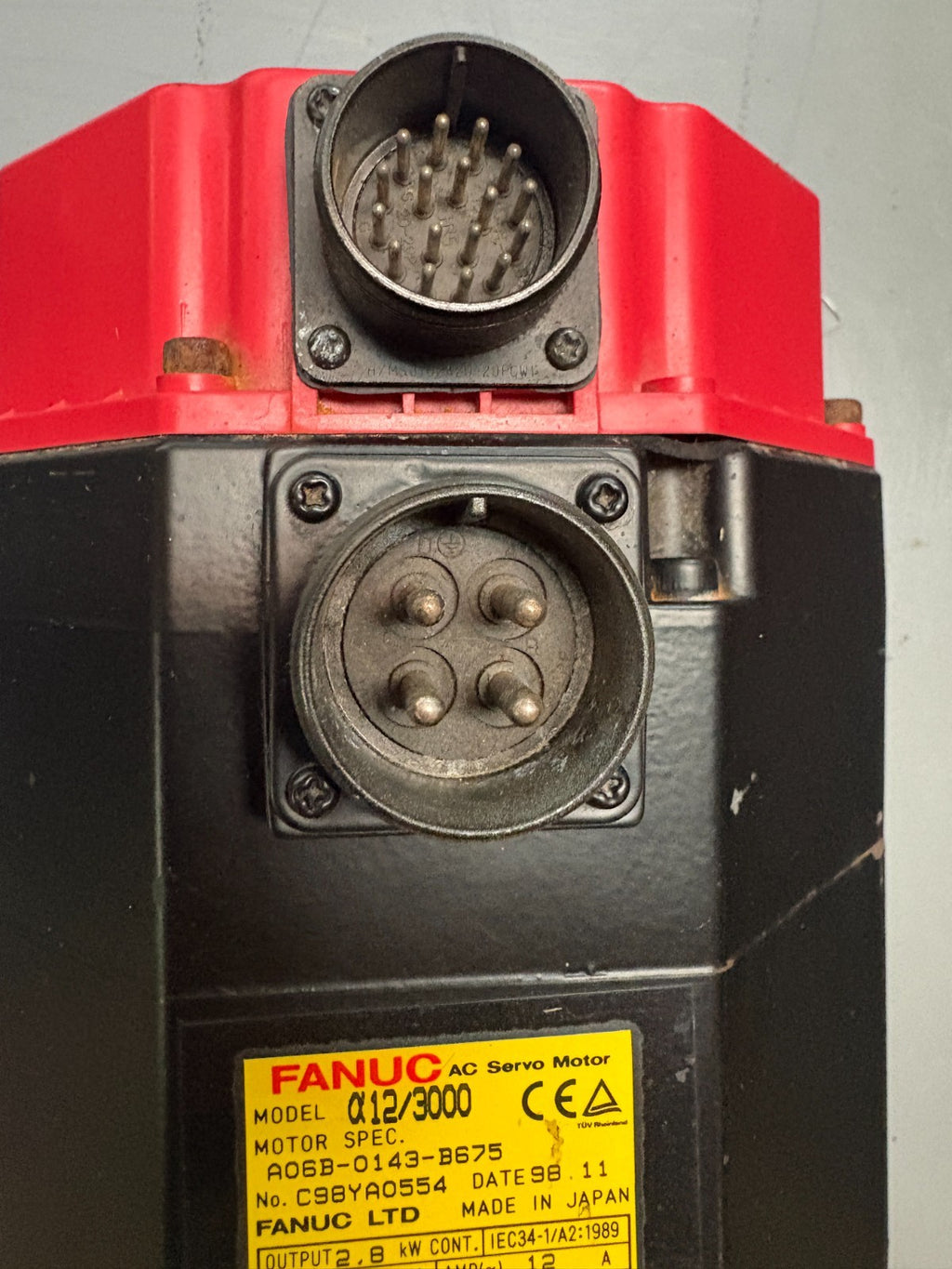 FANUC AC SERVO MOTOR 12/3000 A06B-0143-B6753