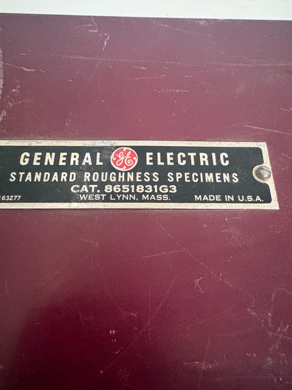 GENERAL ELECTRIC VINTAGE STANDARD ROUGHNESS SPECIMENS 8651831G3
