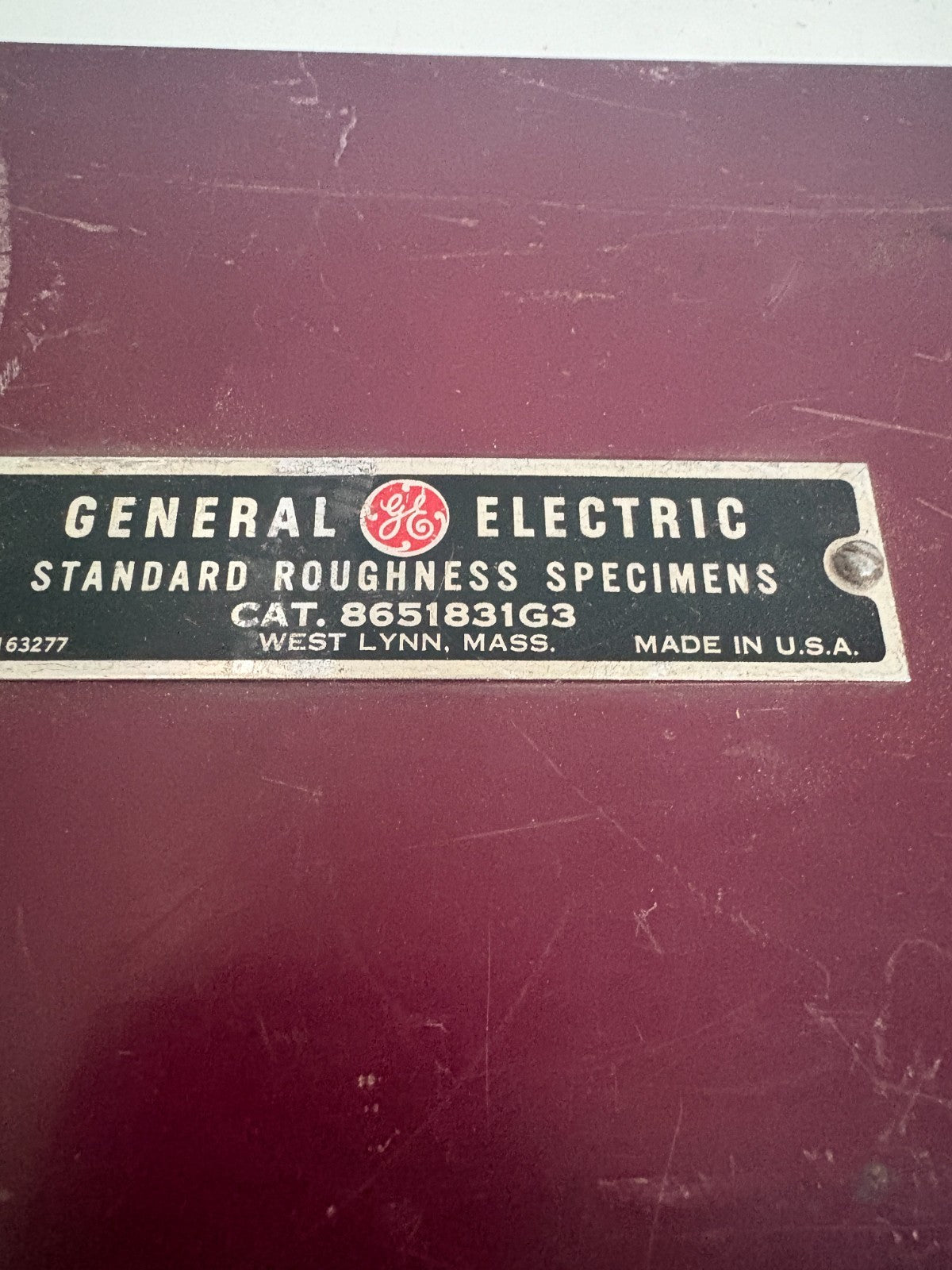 GENERAL ELECTRIC VINTAGE STANDARD ROUGHNESS SPECIMENS 8651831G3