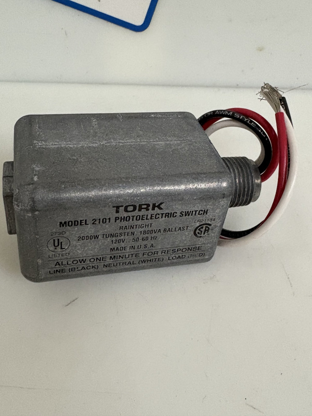 TORK H DUTY PHOTOCONTROL RAINTIGHT SWITCH #2101
