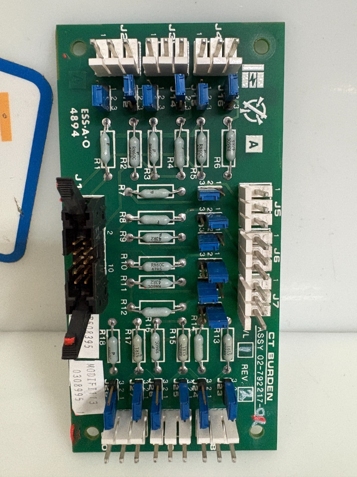 LIEBERT CT BURDEN ASSY 02-792217-01 P/L 1 REV 2