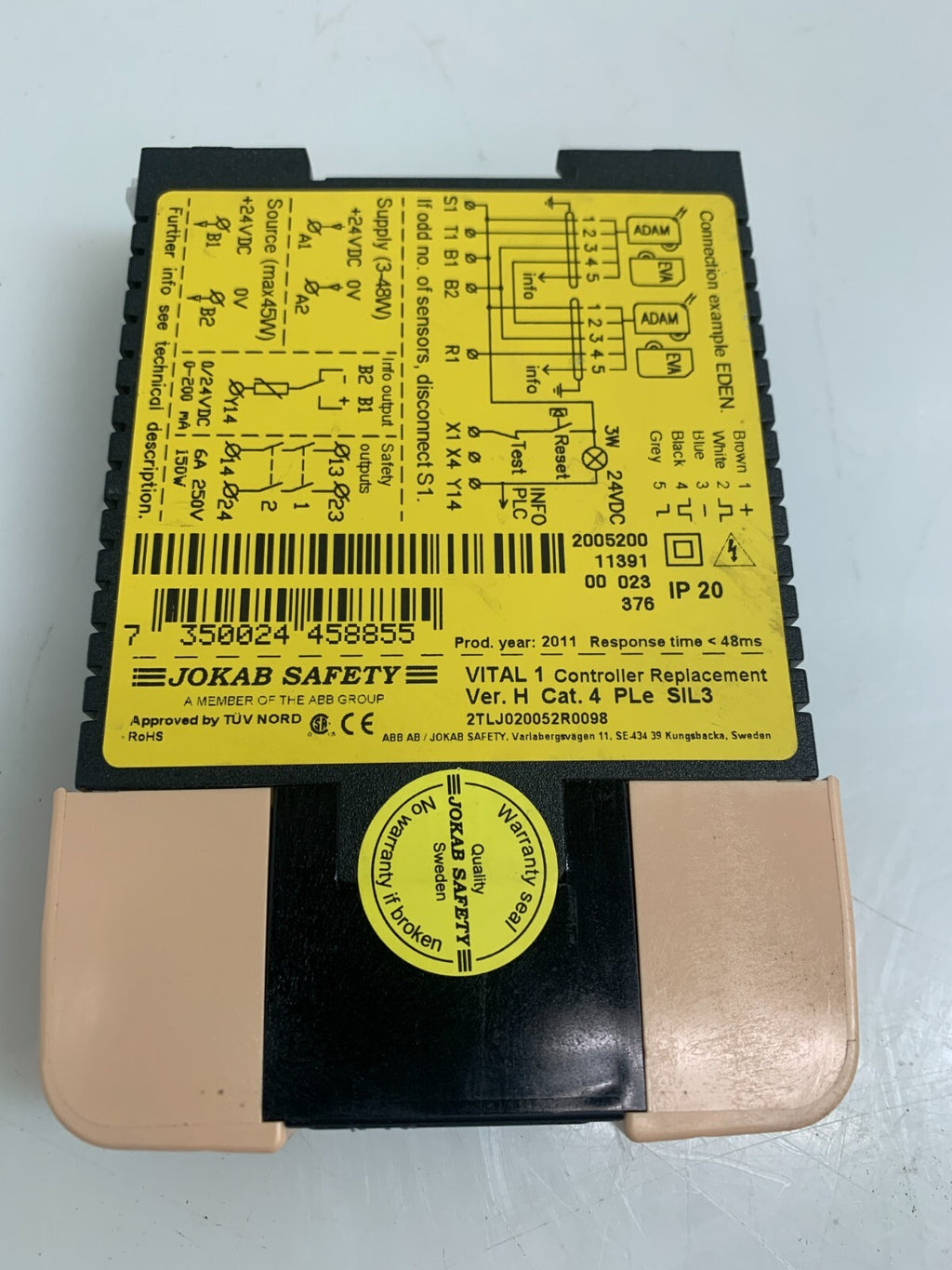 ABB / JOKAB SAFETY / Vital 1    Safety Unit   Version H Cat 4   20052102
