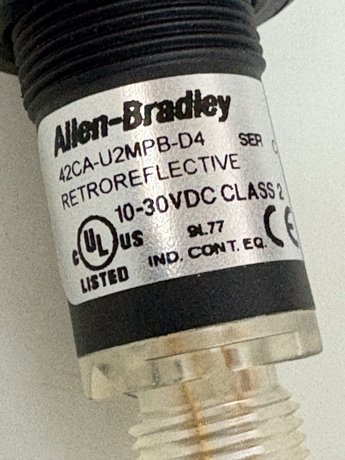 ALLEN BRADLEY RETRO REFLECTIVE SENSOR 42 CA-U2MPB-04 C SERIES