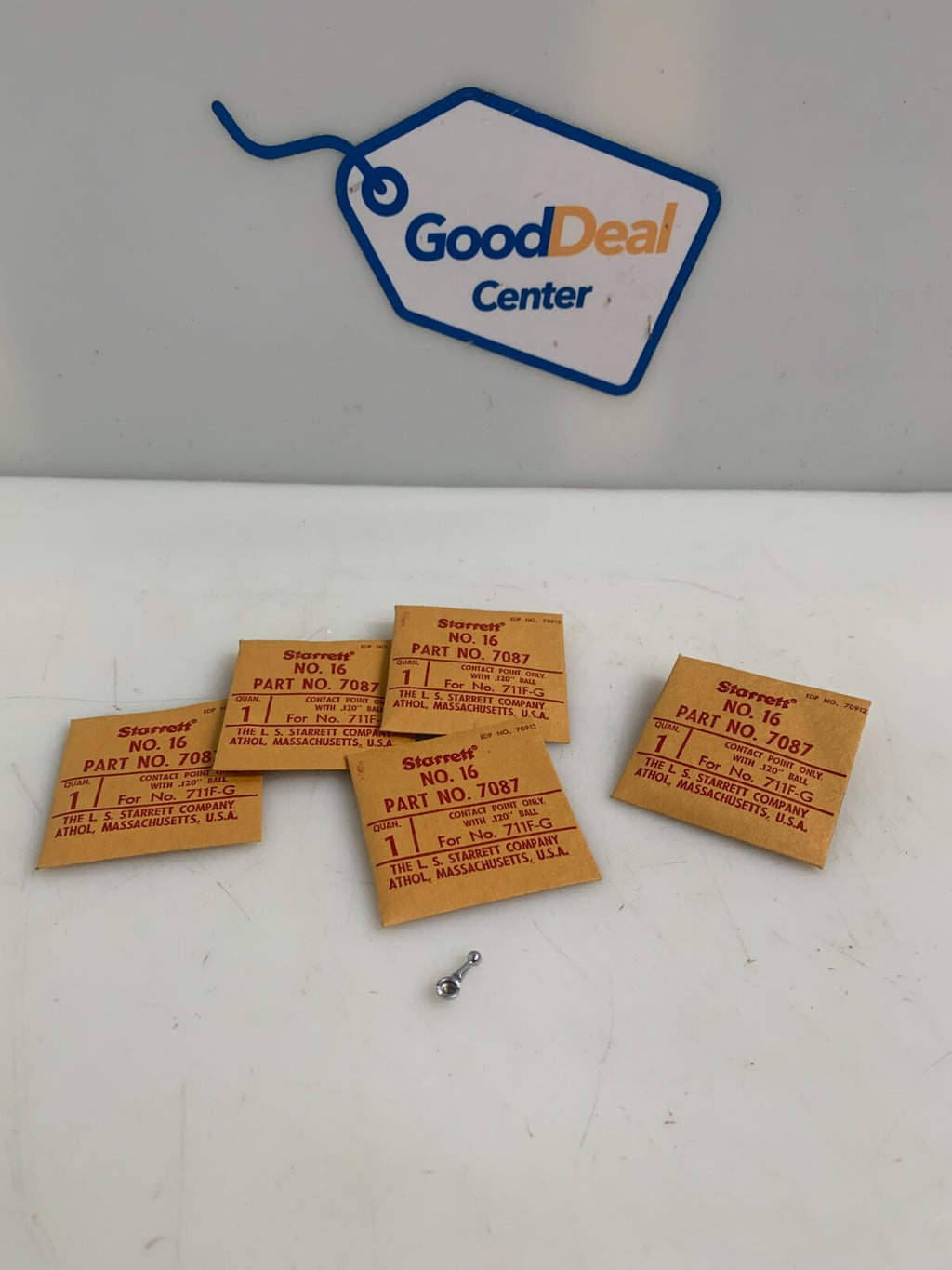 LOT OF 5 STARRETT CONTAC POINT 7087 #16 711F-G