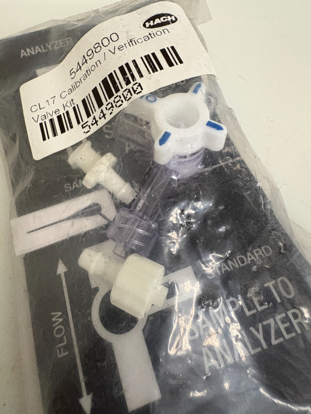 LOT OF 2 HACH CL17 CALIBRATION VERIFICATION VALVE KIT 5449800