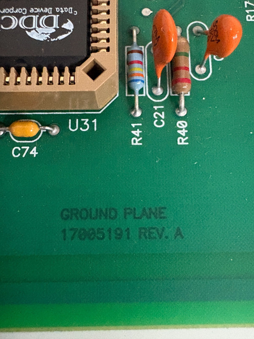 WHEDCO GROUND PLANE CIRCUIT BOARD 17005191 REV A2