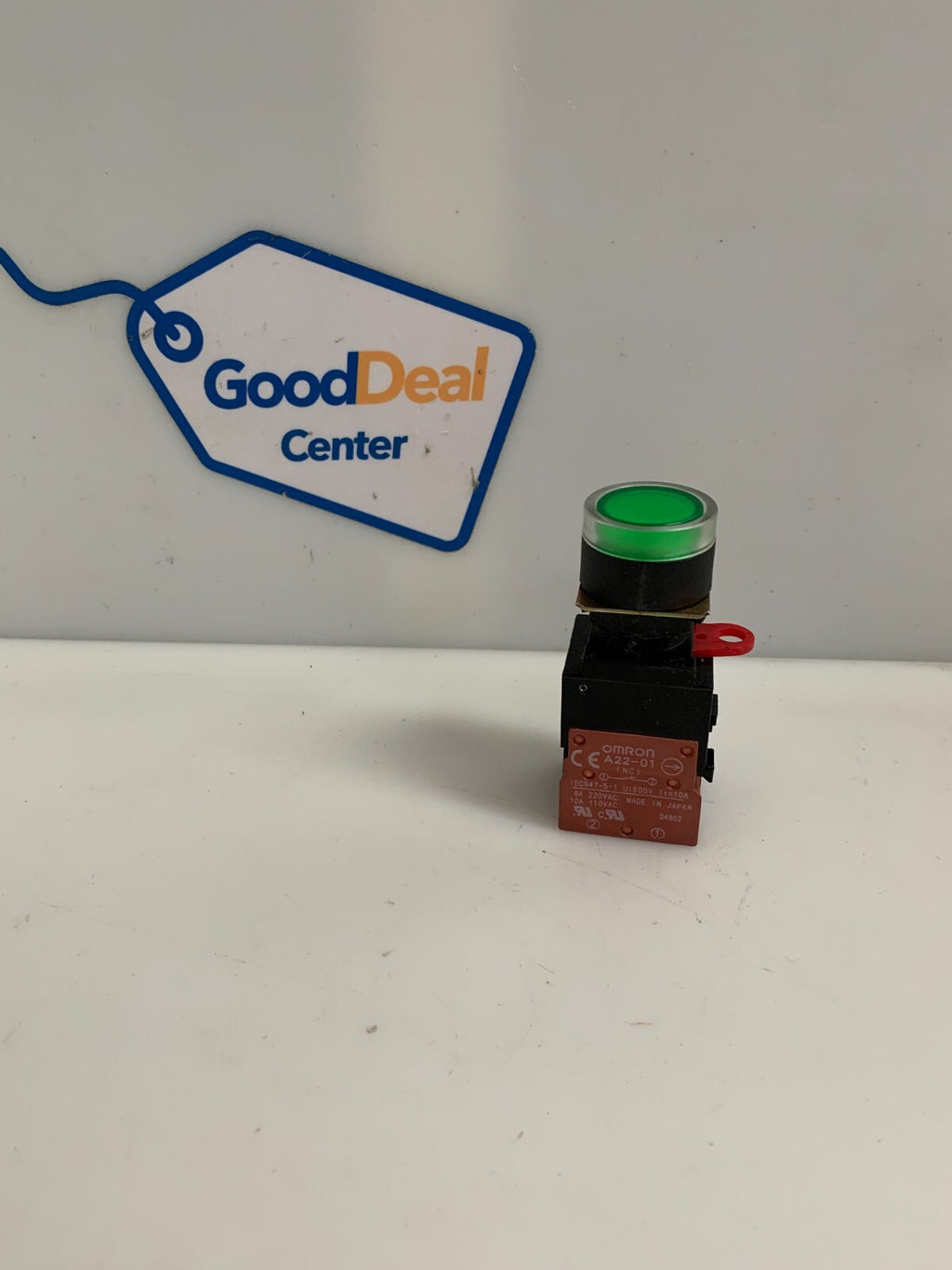 OMRON GREEN START PUSH BUTTON A22-01