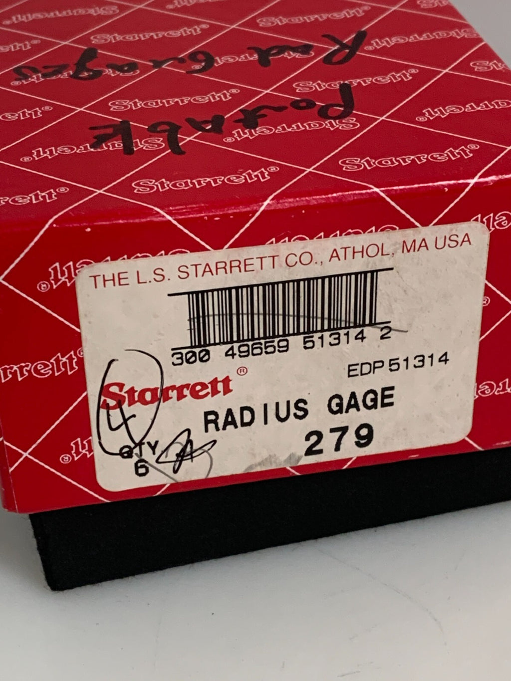 LOT OF 4 STARRETT RADIUS GAGE #279