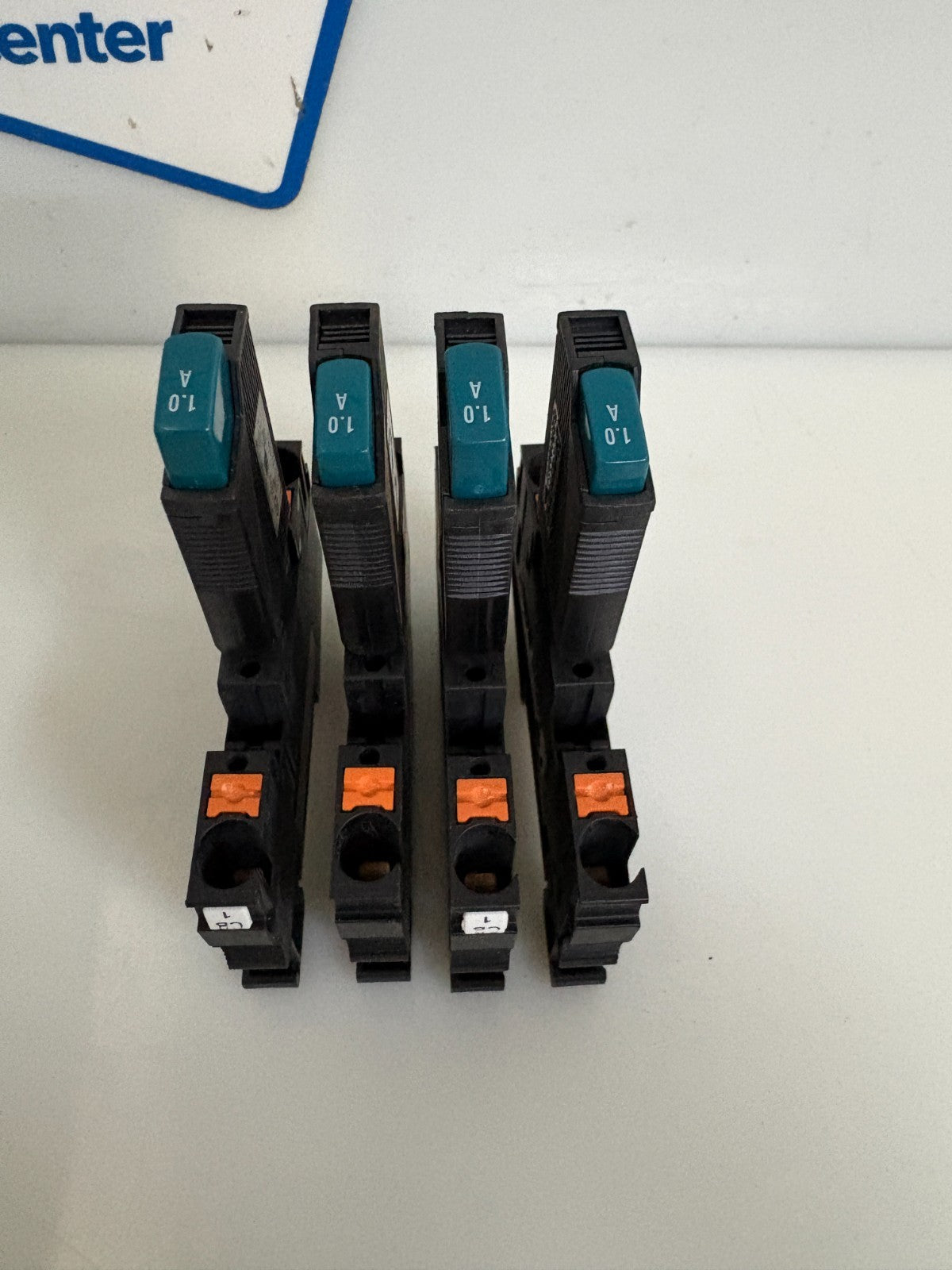 LOT OF 5 PHOENIX CONTACT THERMAL DEVICE CIRCUIT BREAKER TCP 1.OA W/PT6-FSI/C