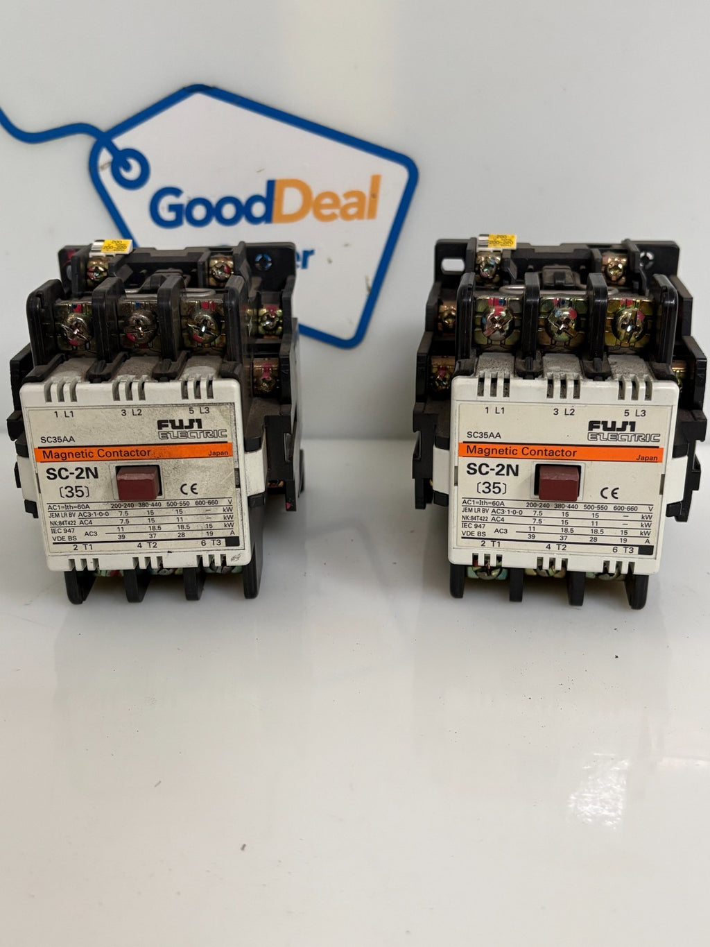 LOT OF 2 FUJI MAGNETIC CONTACTOR SC-2N