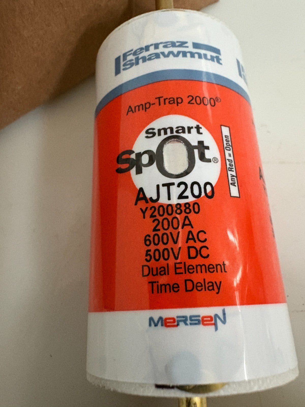MERSEN TIME DELAY FUSE 600V 200A #AJ2001