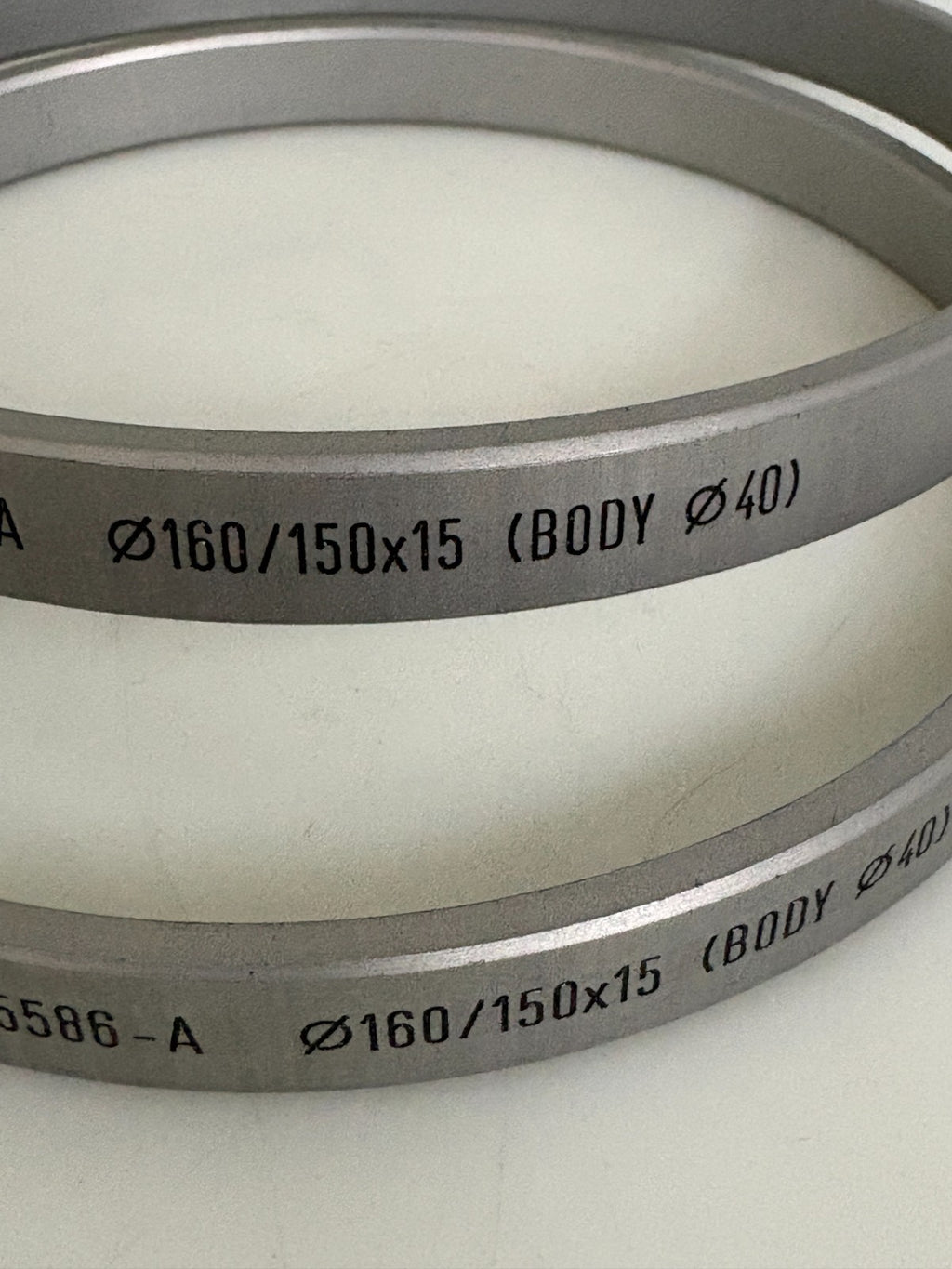 LOT OF 2 COMBI TOOL ALUMINIUM RING CT-15586-A 160/150 X 15 (BODY 40)