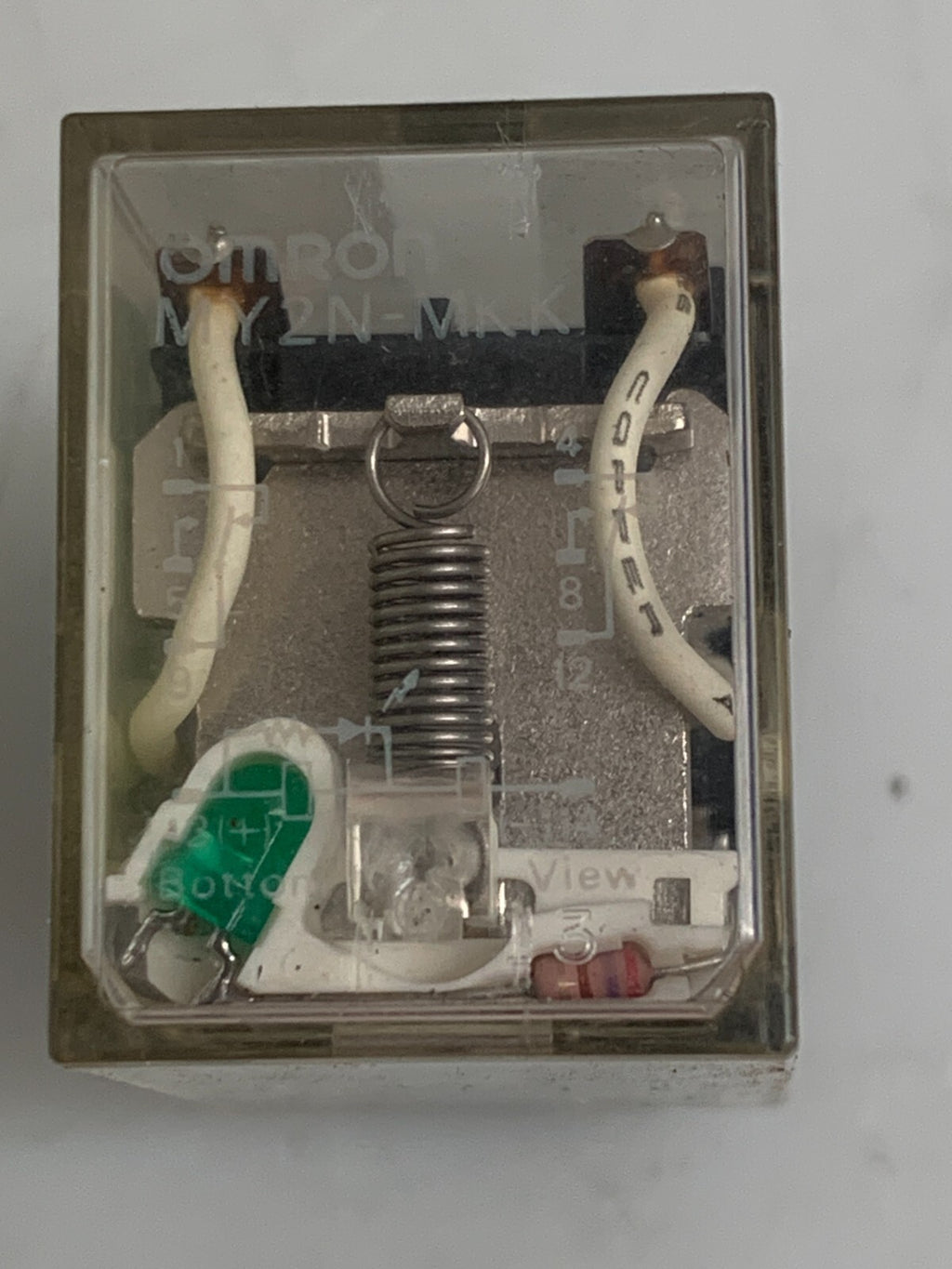 OMRON MY2N-MKK 8 Pin Relay  w/Holder  (Lot of 5)