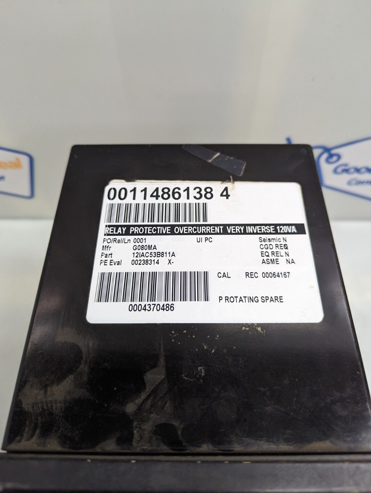 GE 12IAC53B811A Time Overcurrent Relay 1.5-12.0A6